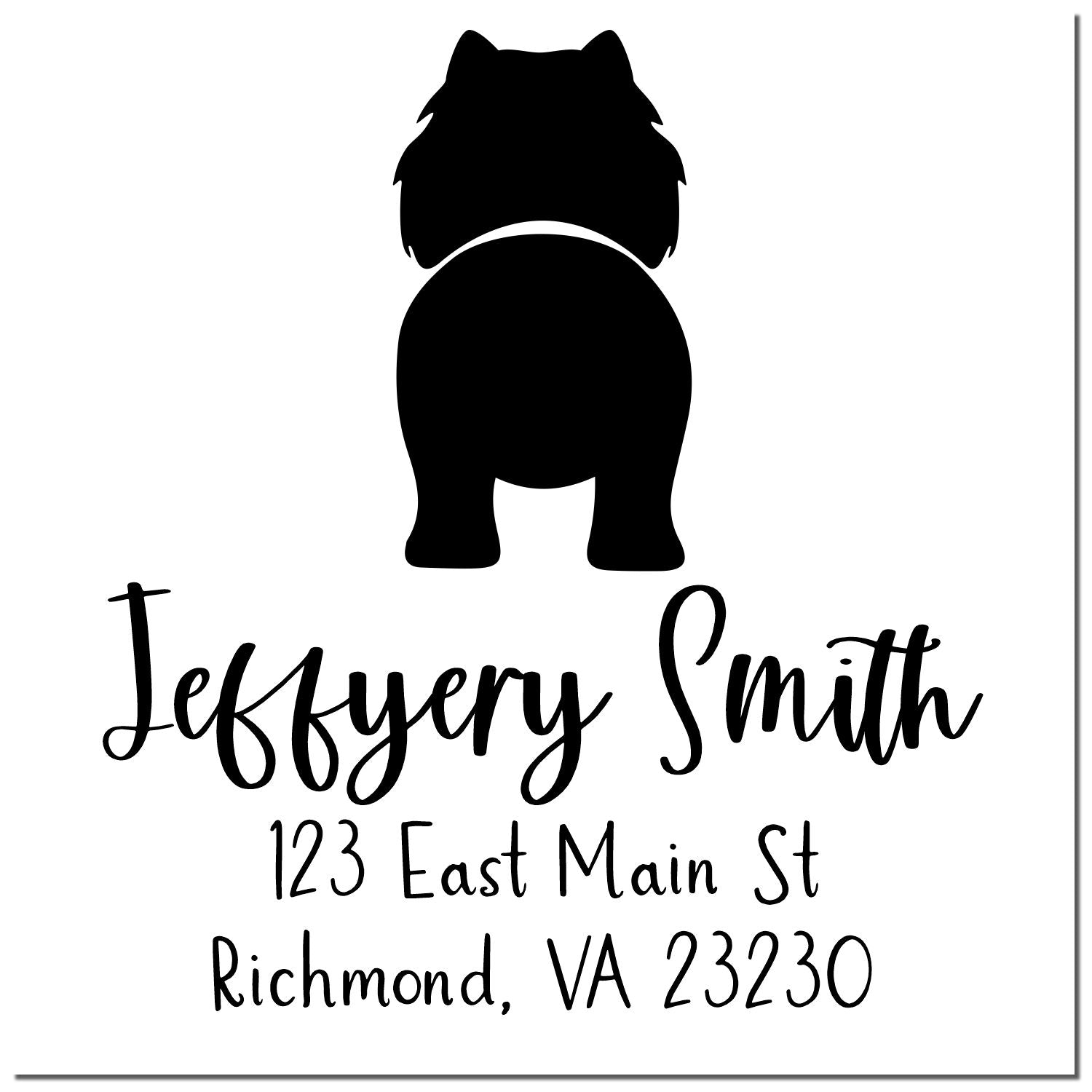 Self-Inking Chow Custom-Made Address Return Stamper - Engineer Seal Stamps