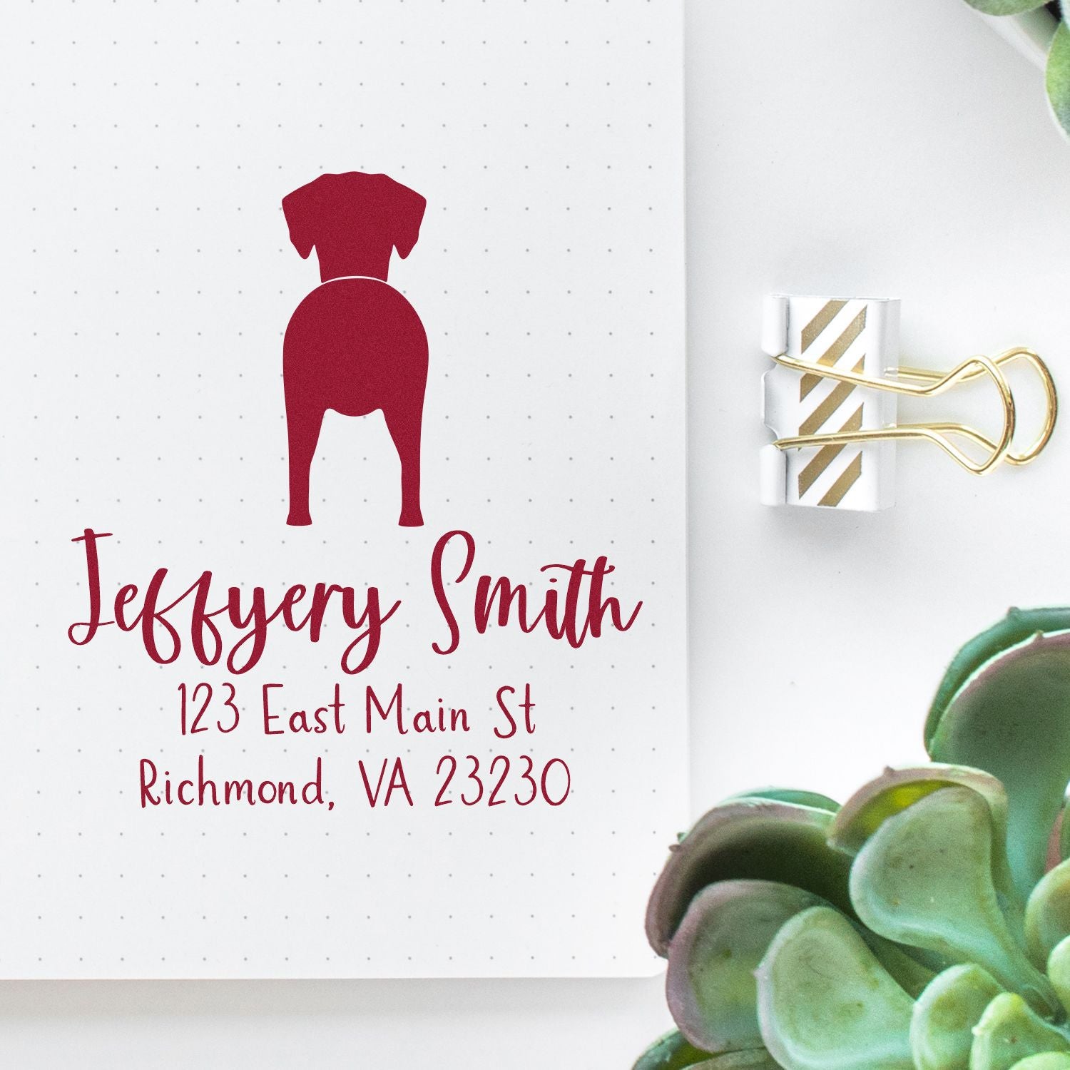 Self-Inking Dalmatian Custom-Made Address Stamp for Envelopes - Engineer Seal Stamps