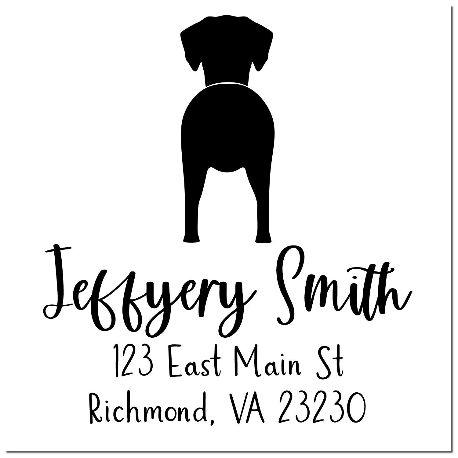 PSI Pre-Inked Dalmatian Made-to-Order Mailing Stamp - Engineer Seal Stamps