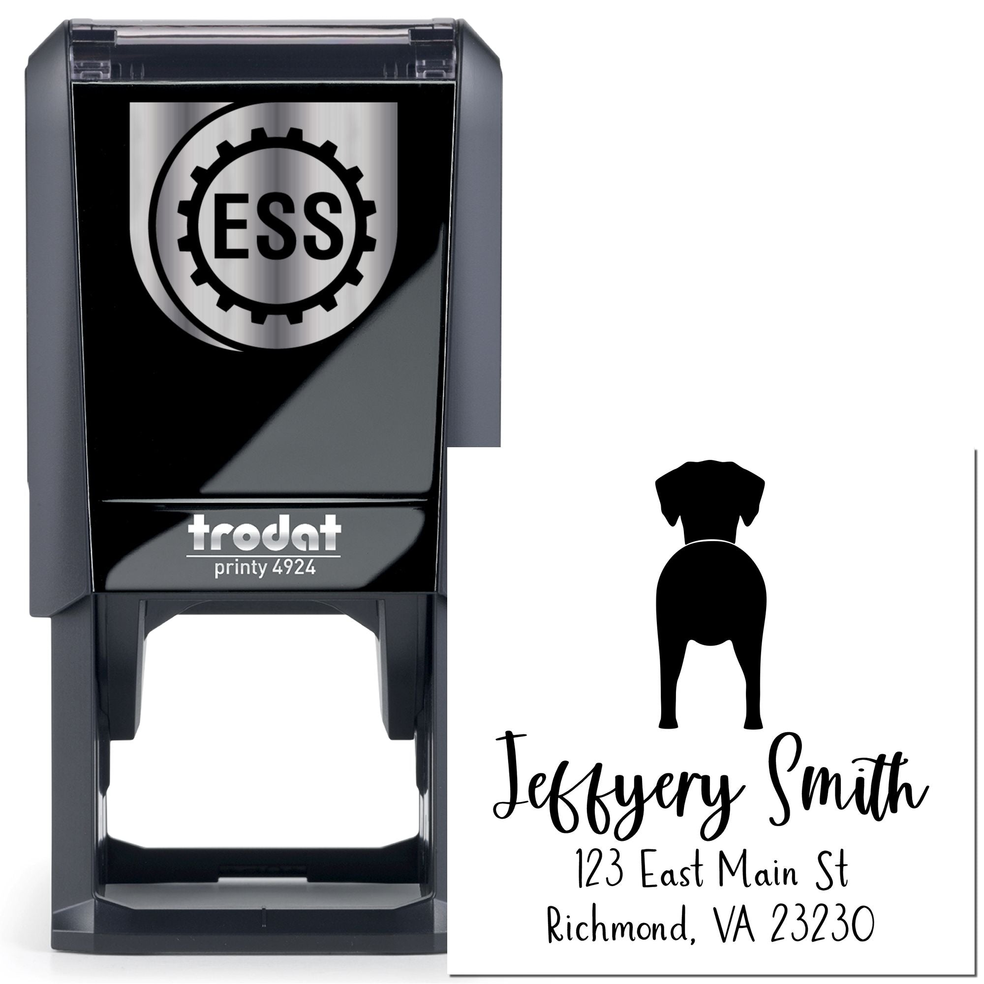 Self-Inking Dalmatian Custom-Made Address Stamp for Envelopes - Engineer Seal Stamps