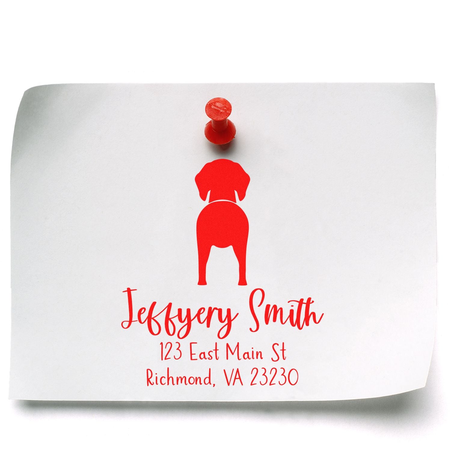 Self-Inking German Shorthaired Pointer Custom-Made Custom Address Stamper - Engineer Seal Stamps