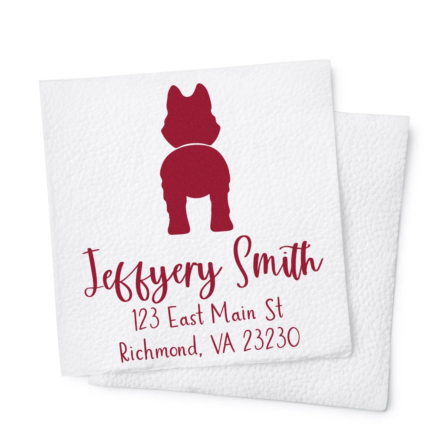 Slim Pre-Inked Husky Custom Mail Stamp - Engineer Seal Stamps