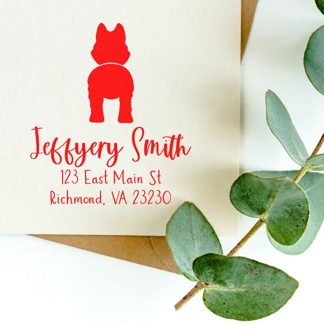 Slim Pre-Inked Husky Custom Mail Stamp - Engineer Seal Stamps
