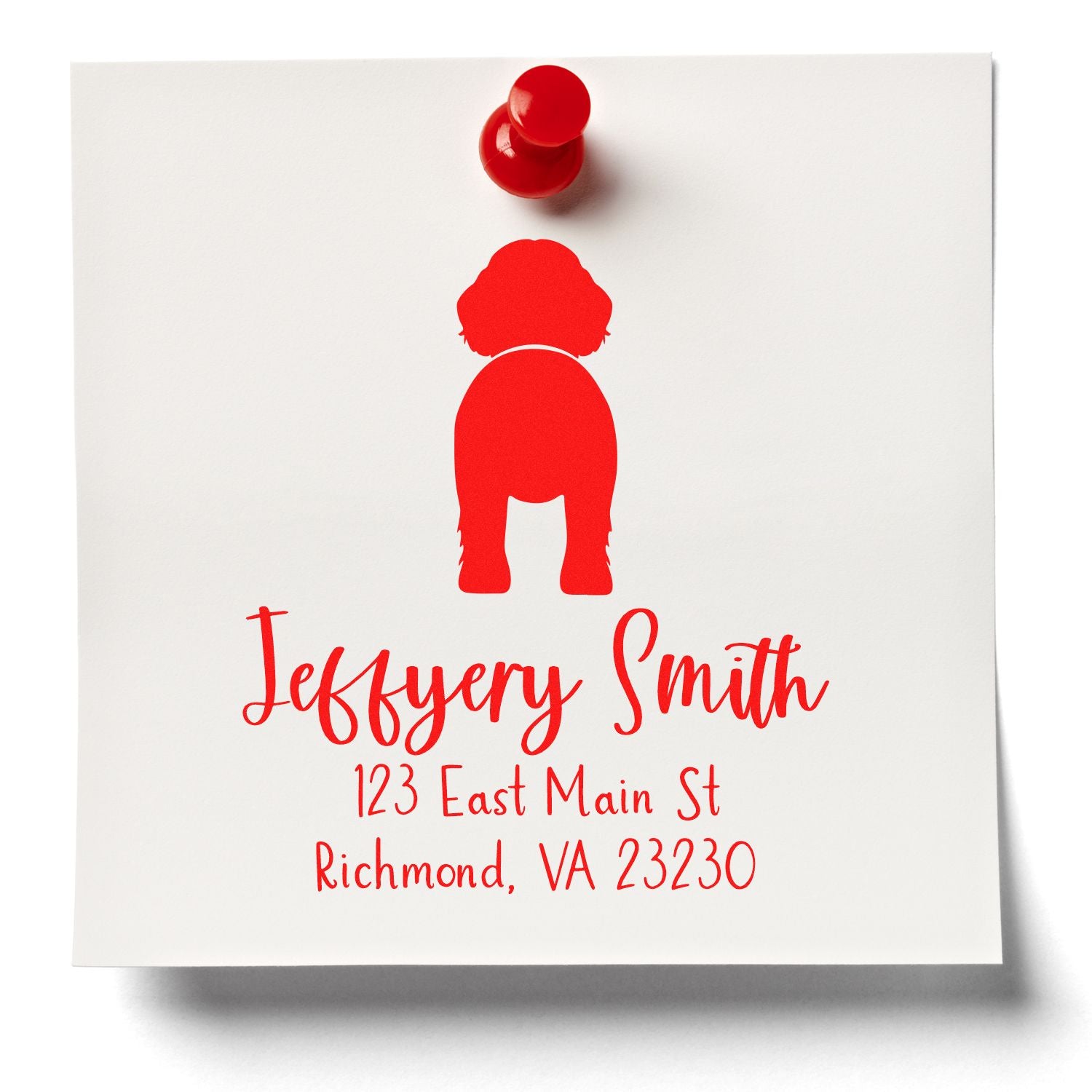 Slim Pre-Inked Newfoundland Custom Address Return Rubber Stamp - Engineer Seal Stamps