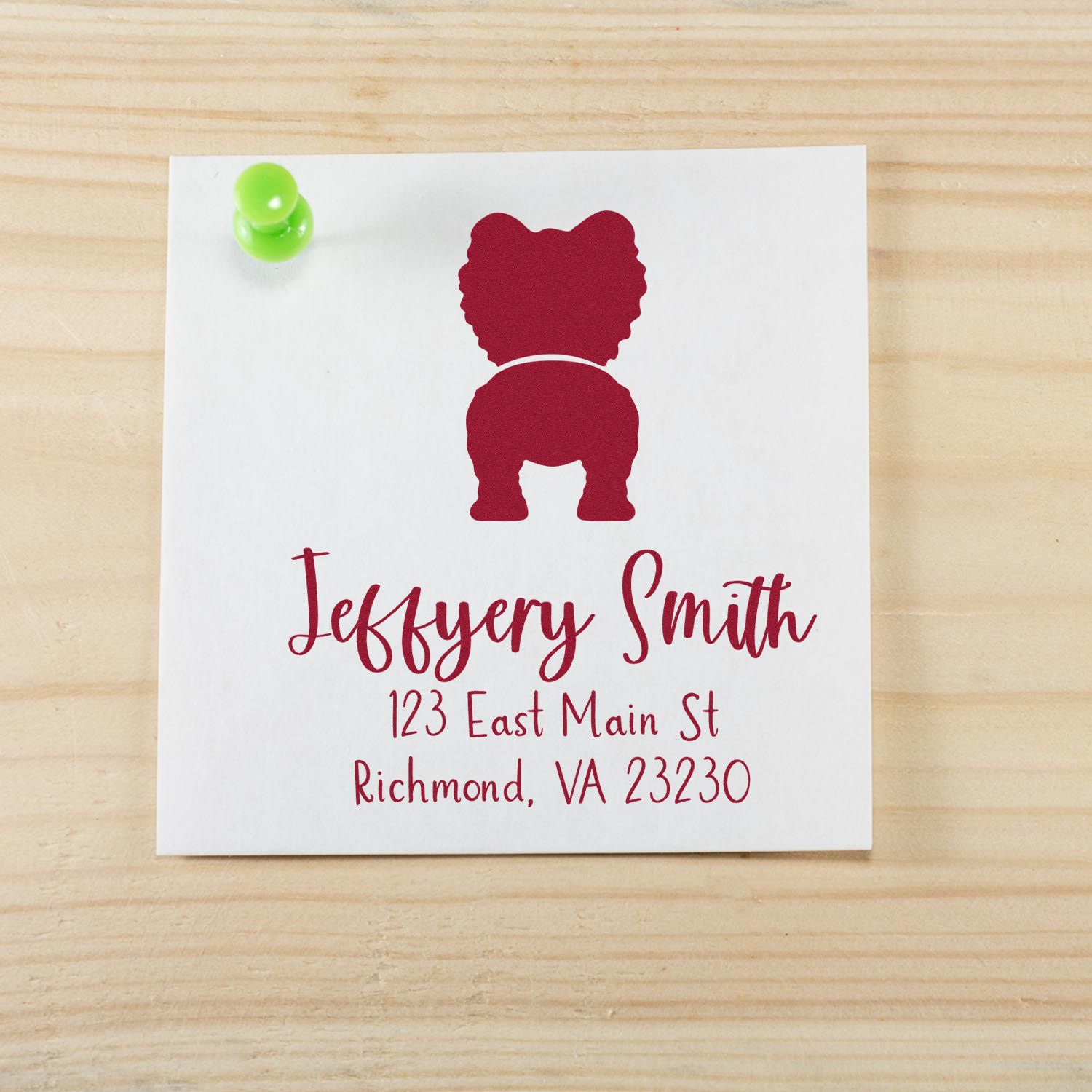 Self-Inking Pomerian Custom-Made Easy-To-Use Address Stamp - Engineer Seal Stamps