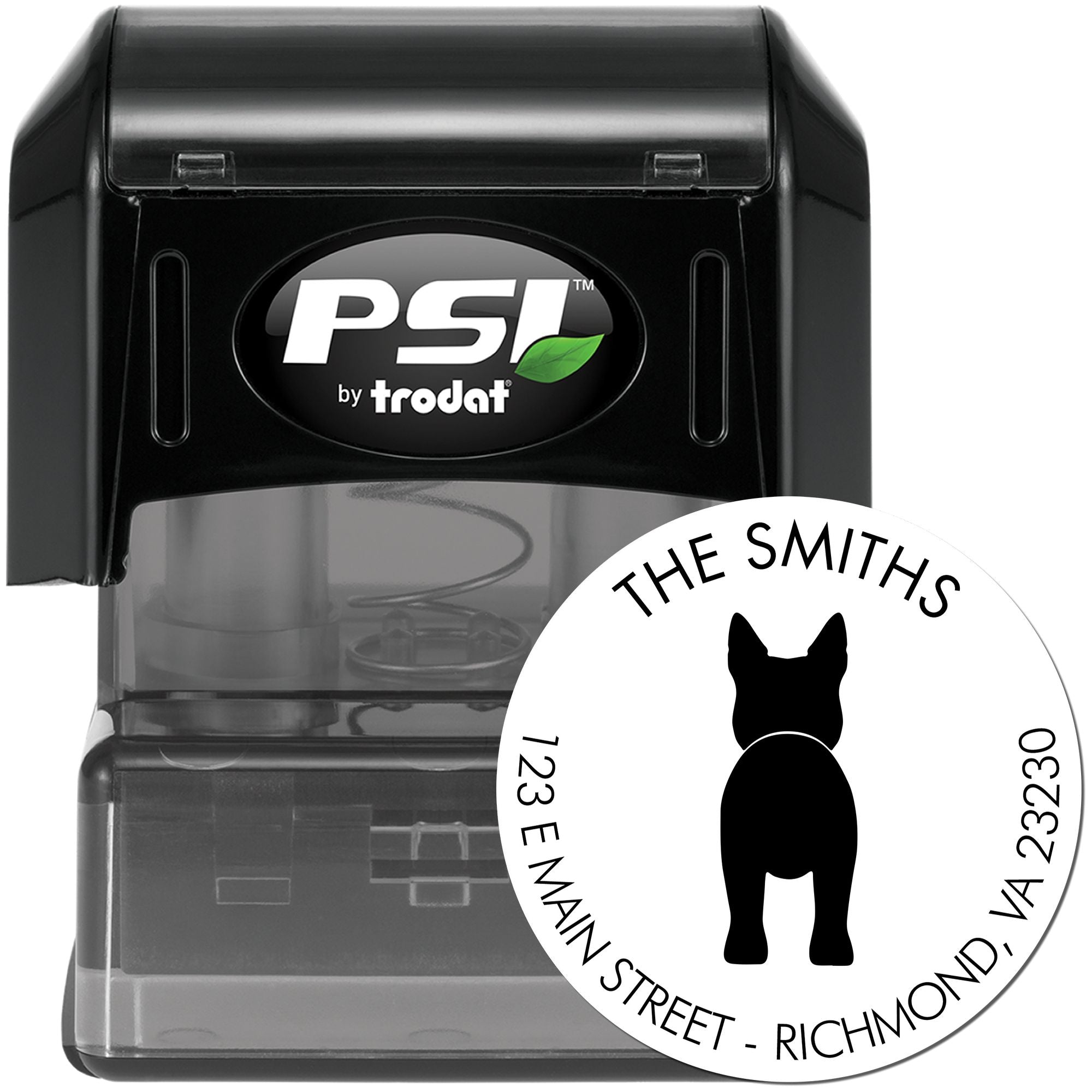 PSI Pre-Inked Australian Cattle Dog Mail Address Stamp for Envelopes - Engineer Seal Stamps