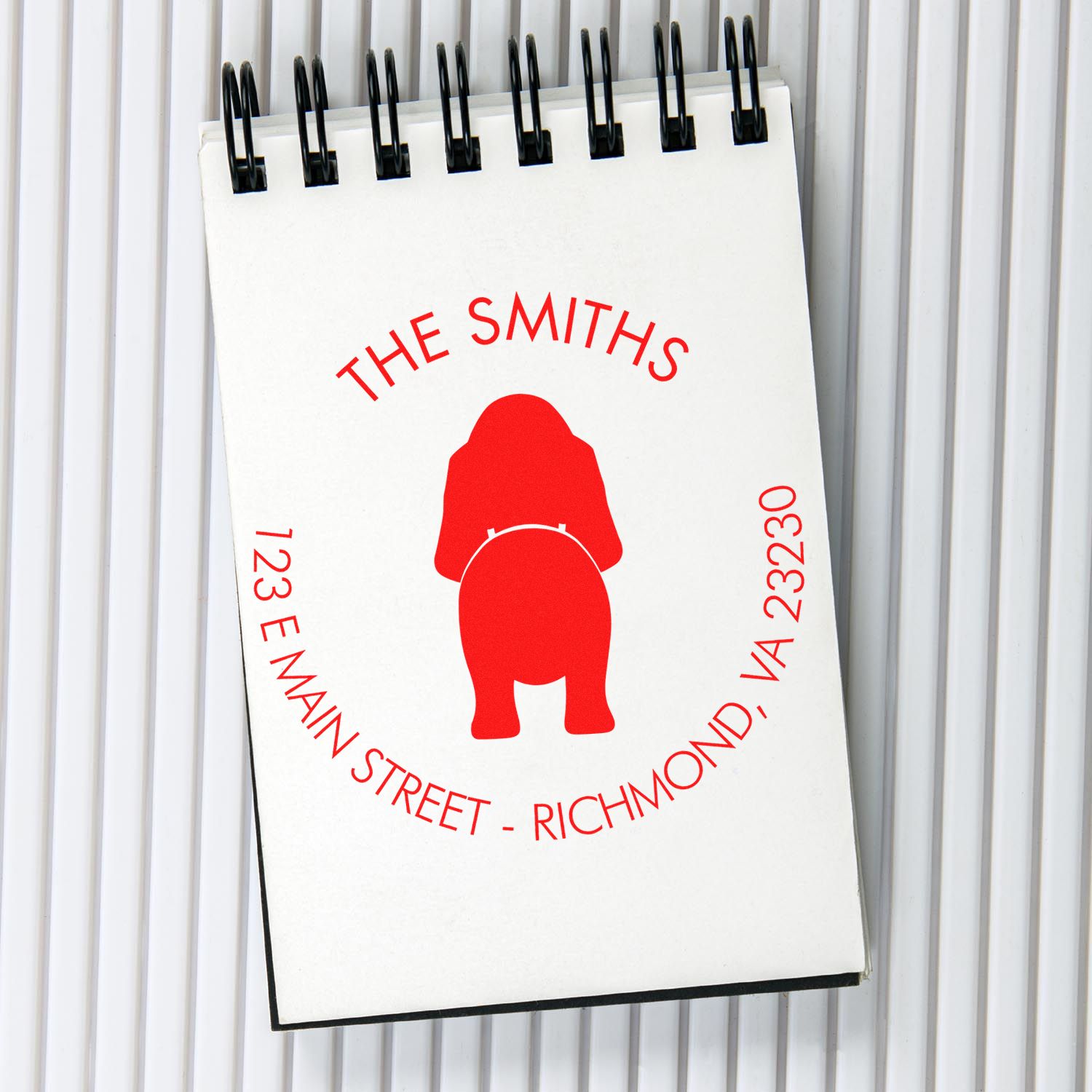 Self-Inking Basset Hound Custom-Made Inked Stamp - Engineer Seal Stamps