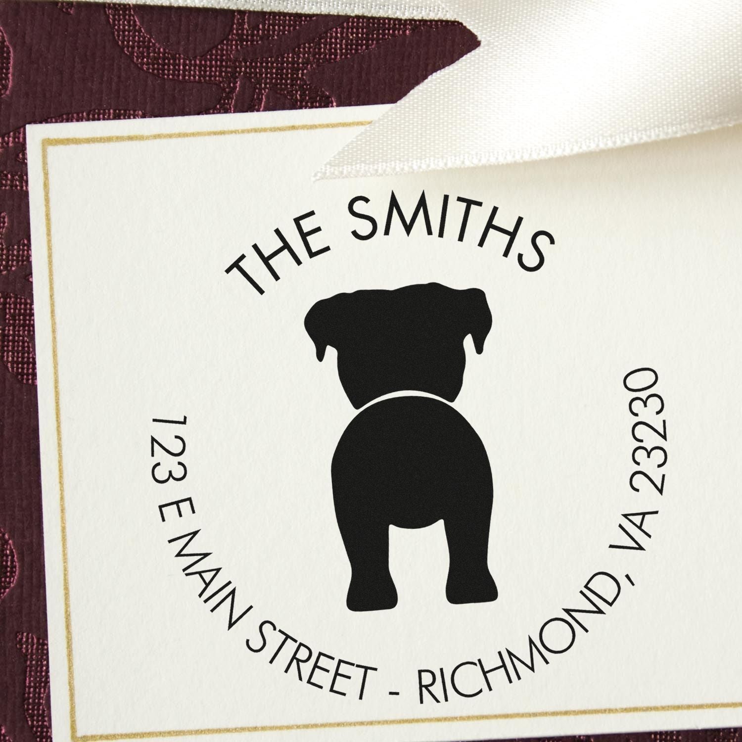 Slim Pre-Inked Boxer Custom Mailing Stamp - Engineer Seal Stamps