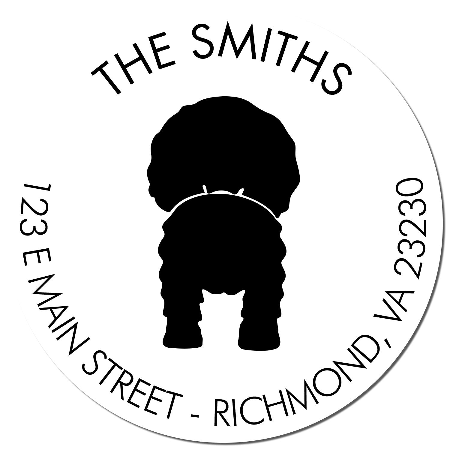 Self-Inking Cavalier King Charles Spaniel Custom-Made Mail Stamp for Envelopes - Engineer Seal Stamps