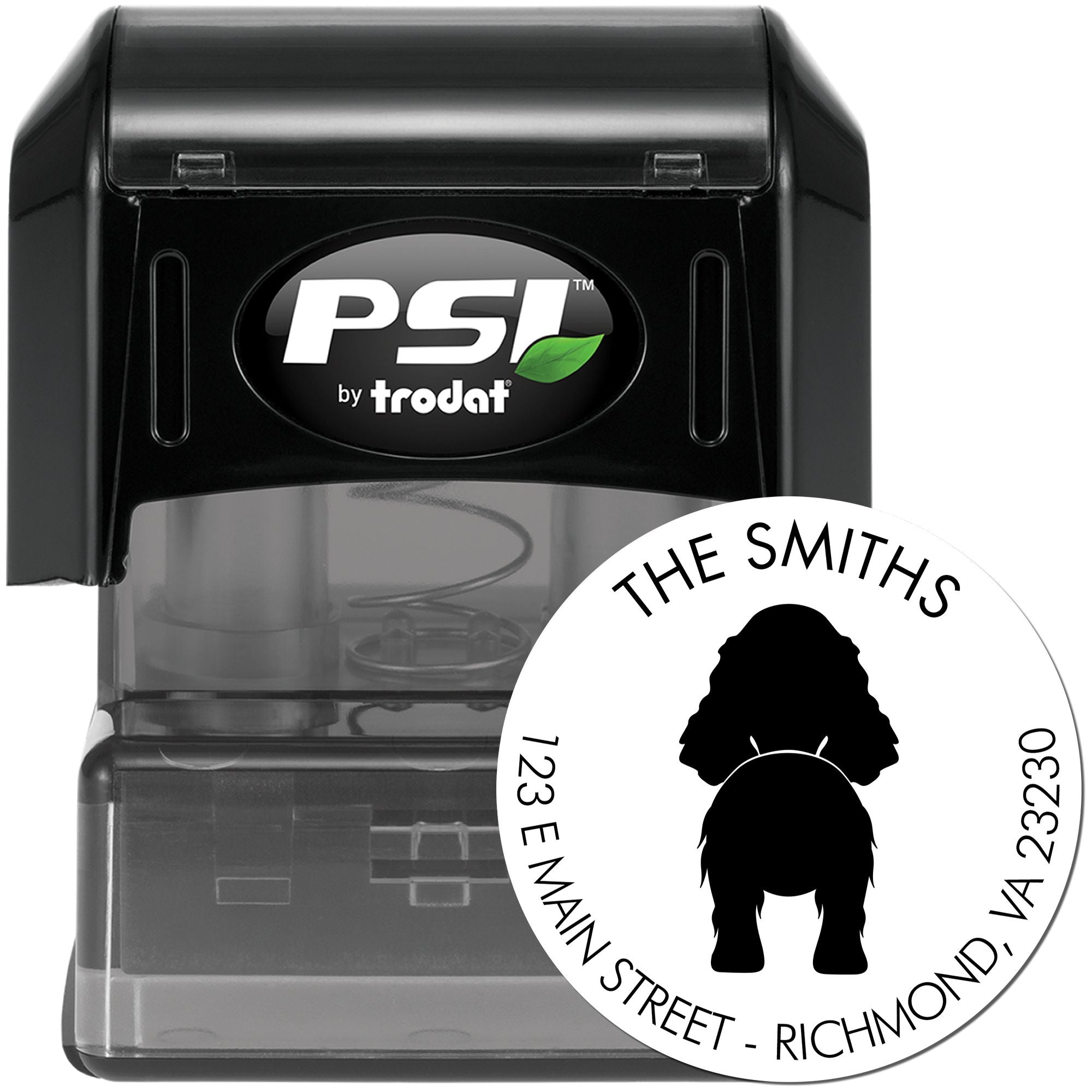 PSI Pre-Inked English Cocker Spaniel Mailing Rubber Stamp - Engineer Seal Stamps