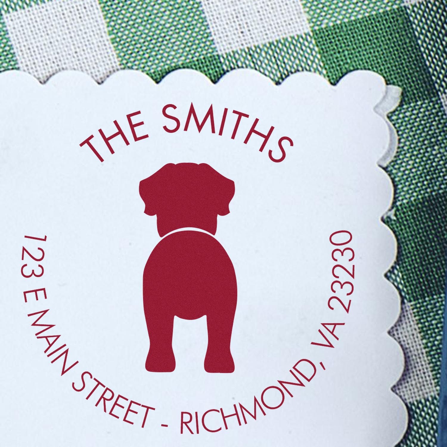 PSI Pre-Inked English Mastiff Mailing Rubber Stamp - Engineer Seal Stamps