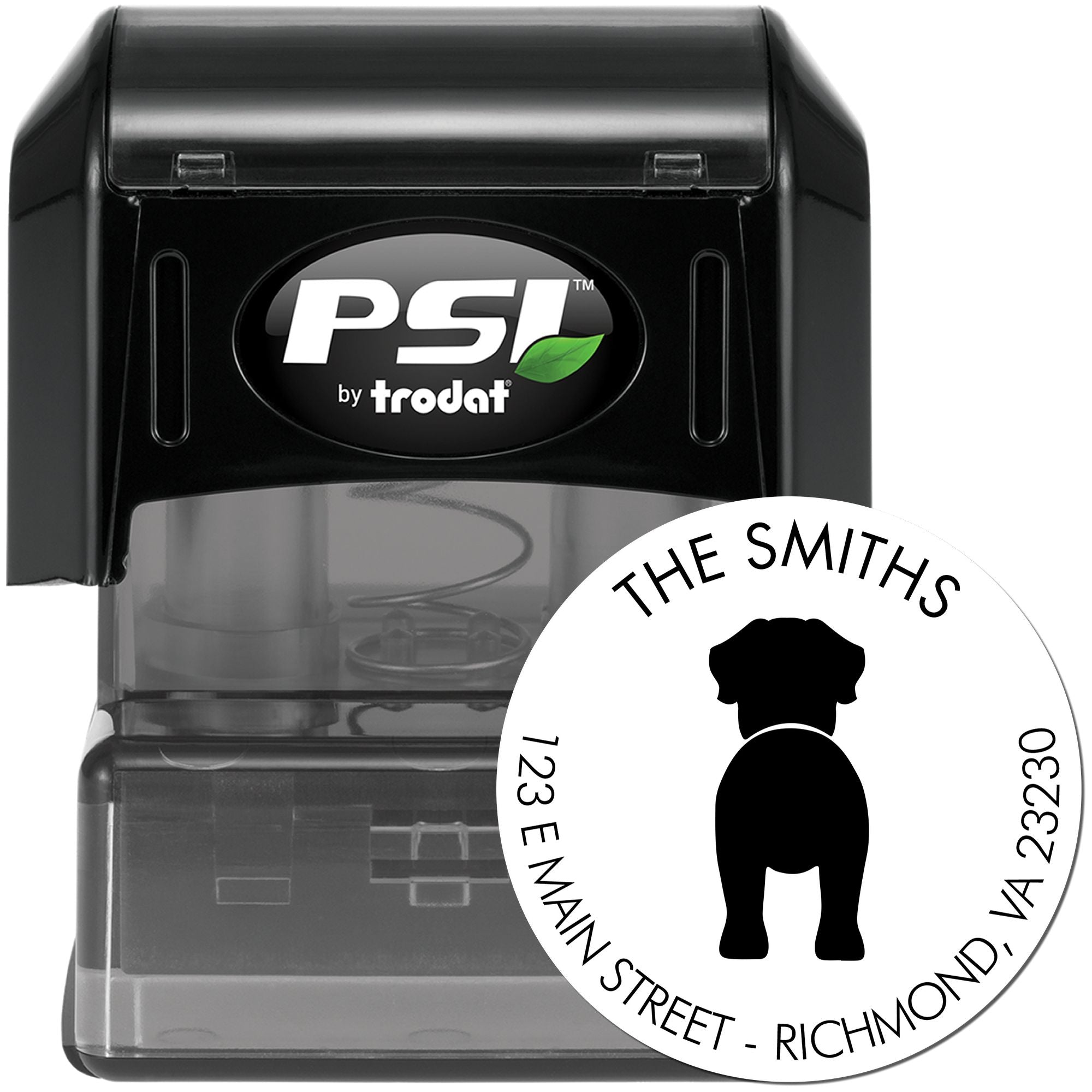 PSI Pre-Inked English Mastiff Mailing Rubber Stamp - Engineer Seal Stamps