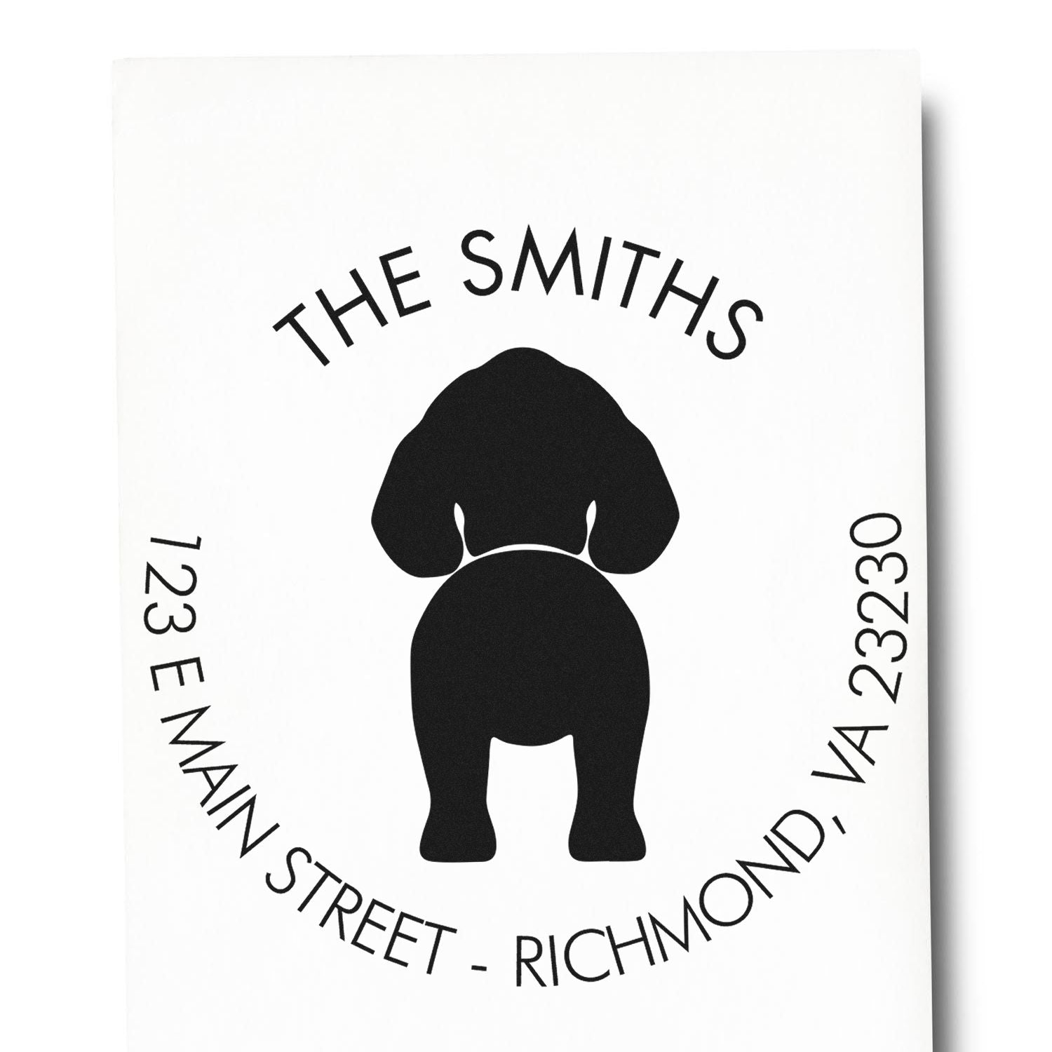 Self-Inking English Springer Spaniel Custom-Made Mailing Address Stamper - Engineer Seal Stamps