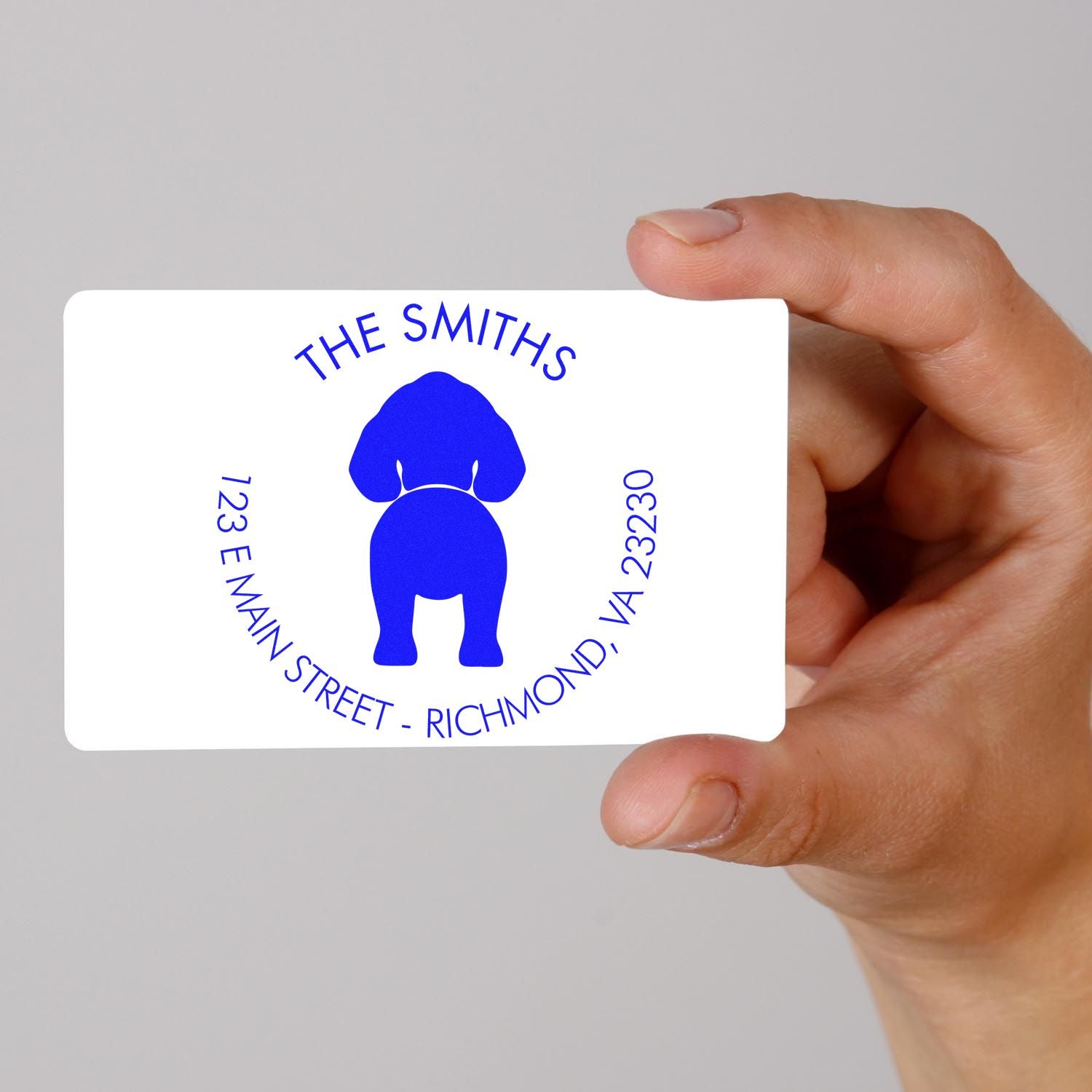 Slim Pre-Inked English Springer Spaniel Custom New Address Rubber Stamp - Engineer Seal Stamps