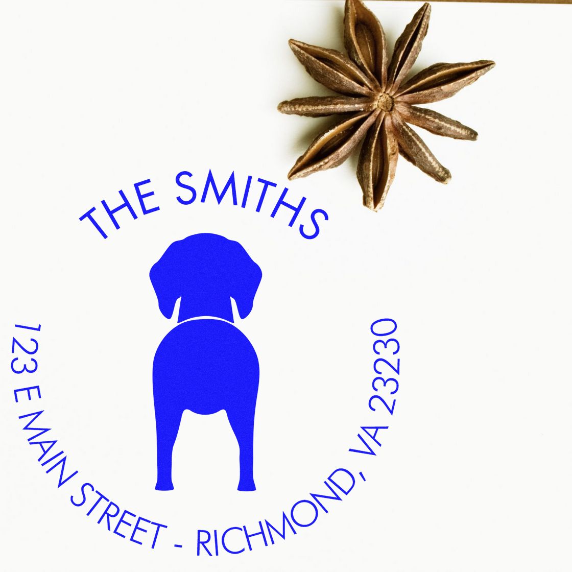 Wood Handle German Shorthaired Pointer Custom Refillable Address Stamper - Engineer Seal Stamps