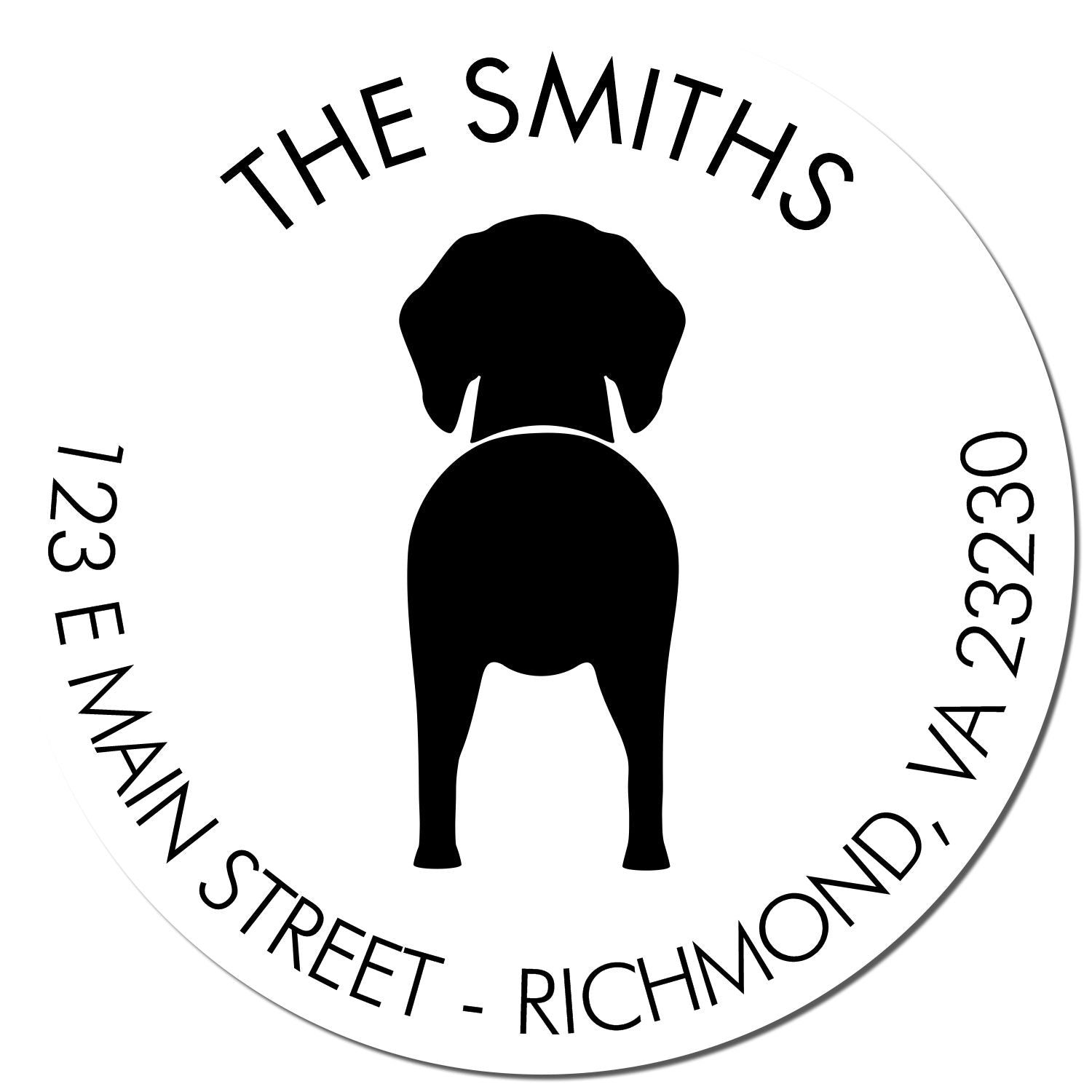 Self-Inking German Shorthaired Pointer Custom-Made Mailing Label Stamp for Envelopes - Engineer Seal Stamps