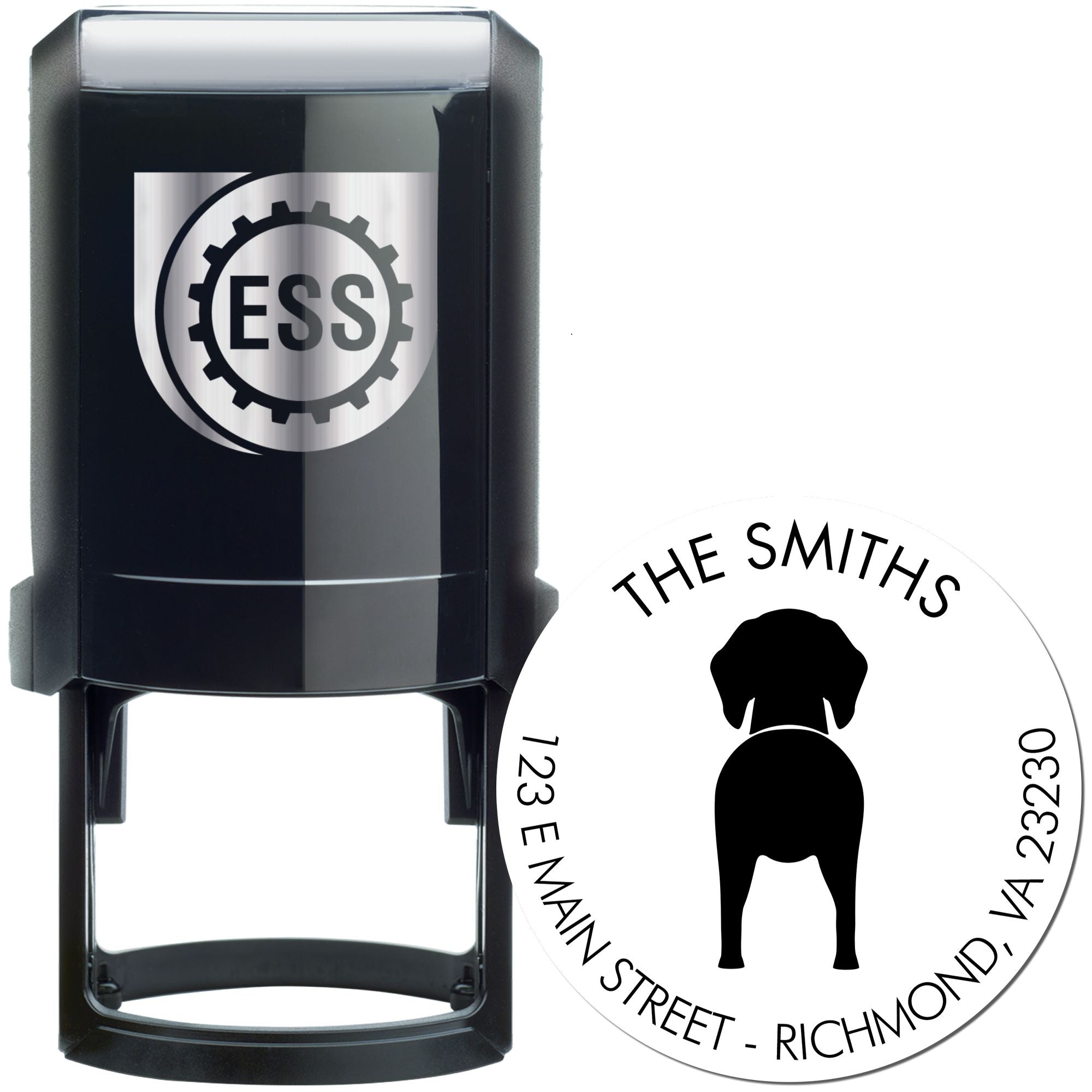 Self-Inking German Shorthaired Pointer Custom-Made Mailing Label Stamp for Envelopes - Engineer Seal Stamps