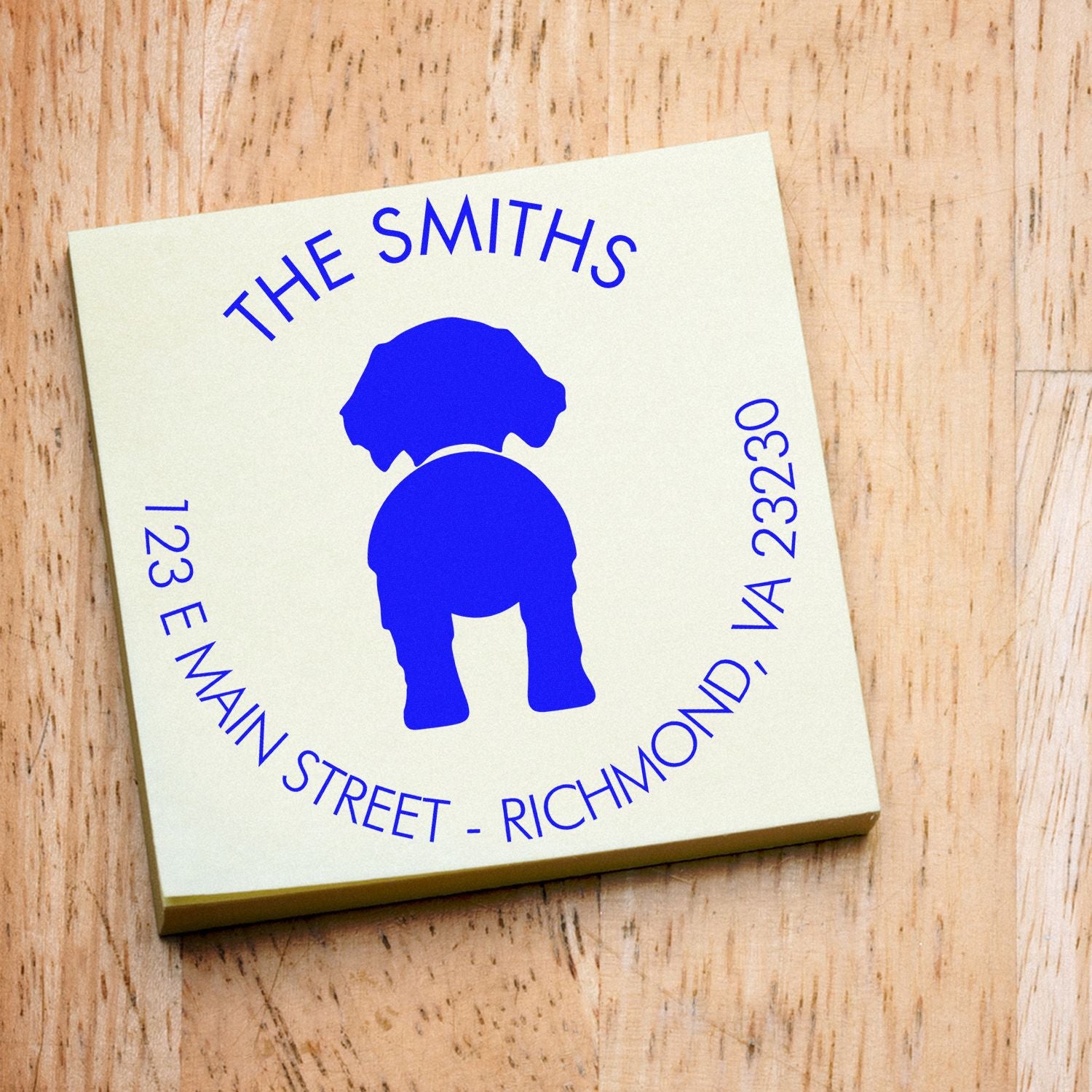 Self-Inking Golden Retriever Custom-Made Mailing Label Stamper - Engineer Seal Stamps