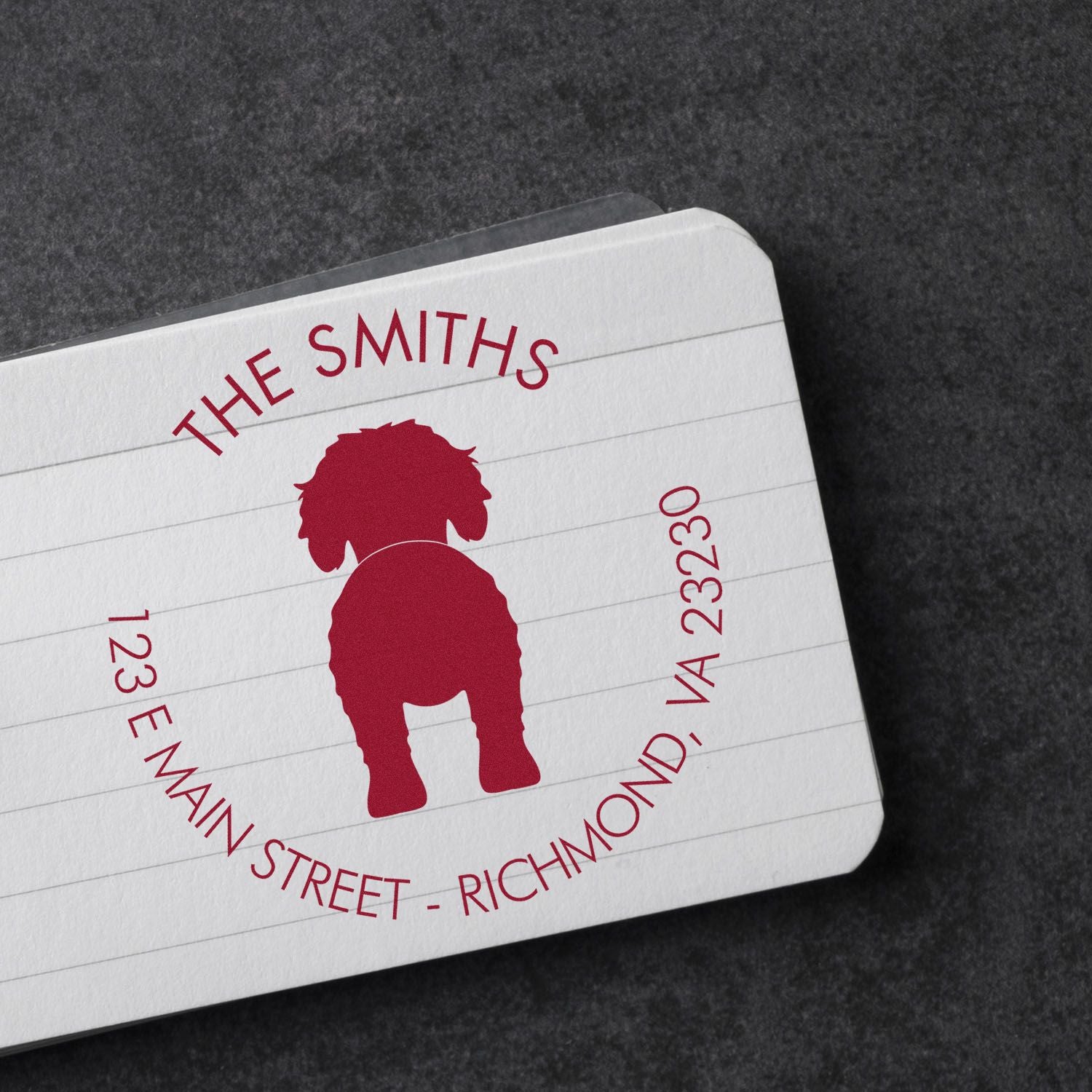 PSI Pre-Inked Goldendoodle Mailing Stamper - Engineer Seal Stamps