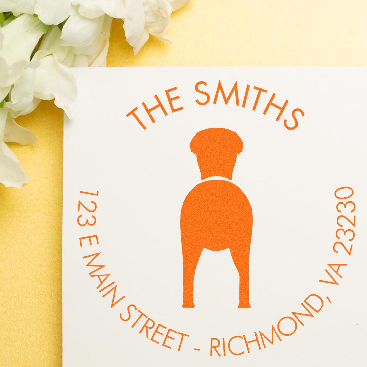 PSI Pre-Inked Greyhound Name and Address Stamp - Engineer Seal Stamps