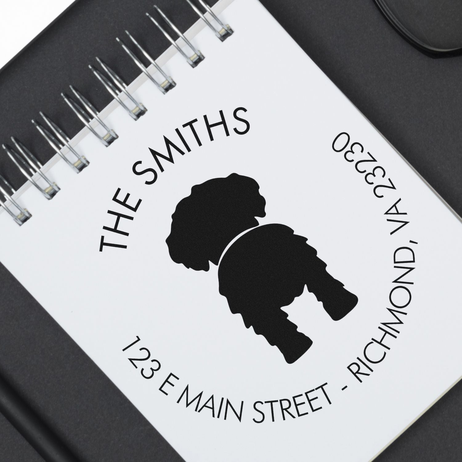 Slim Pre-Inked Havanese Customized Address Stamp - Engineer Seal Stamps