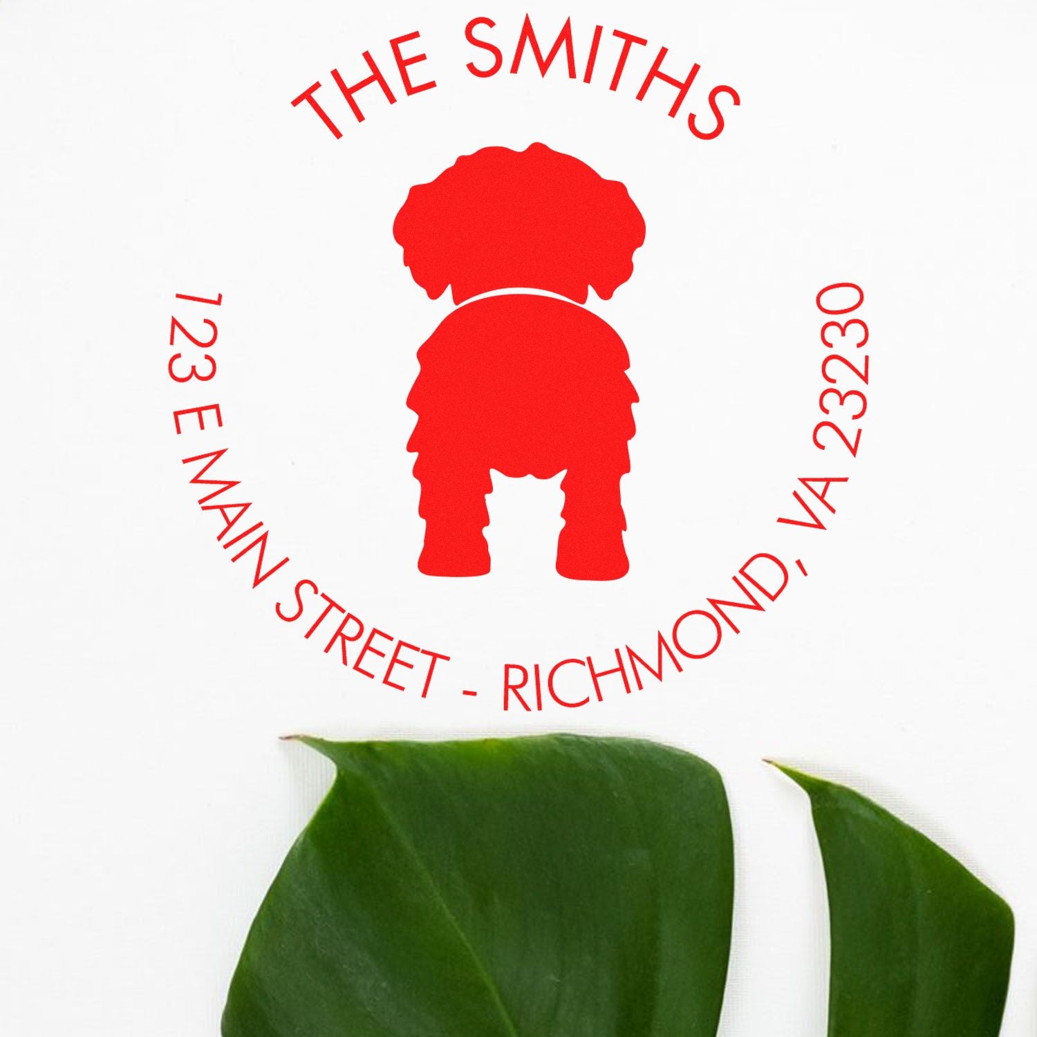 PSI Pre-Inked Havanese Name and Address Stamp - Engineer Seal Stamps