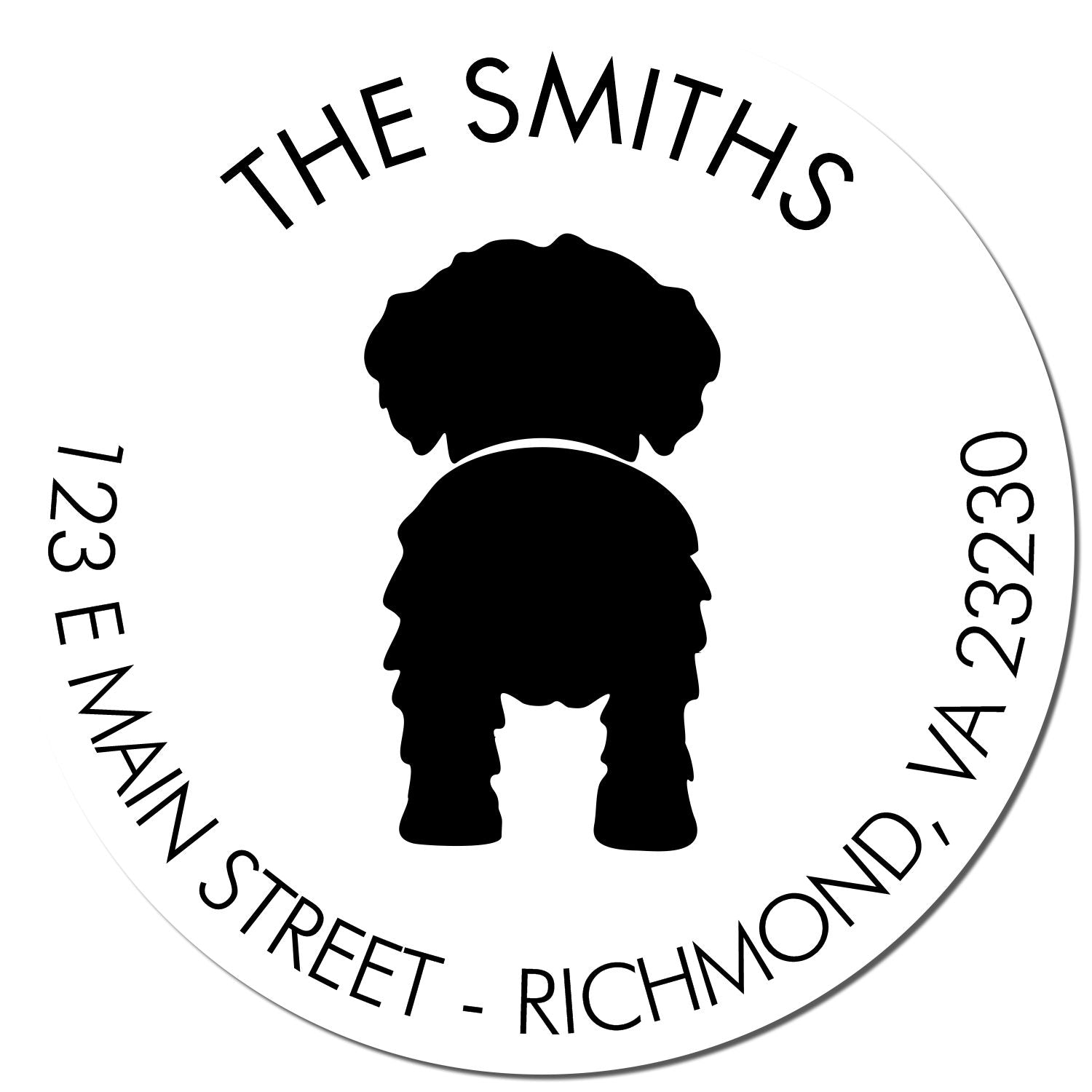 Slim Pre-Inked Havanese Customized Address Stamp - Engineer Seal Stamps