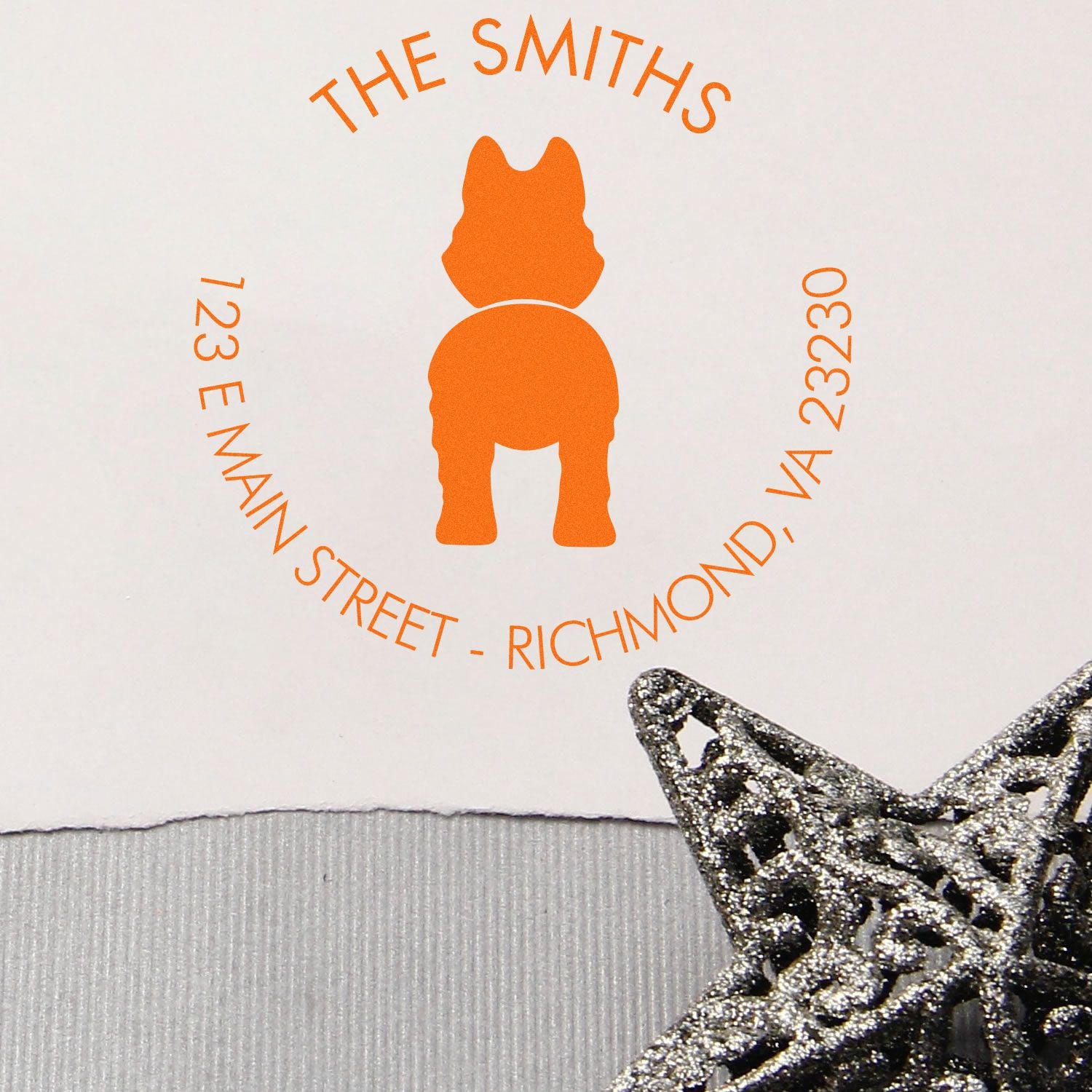 Wood Handle Husky Custom Return Address Stamp for Envelopes - Engineer Seal Stamps