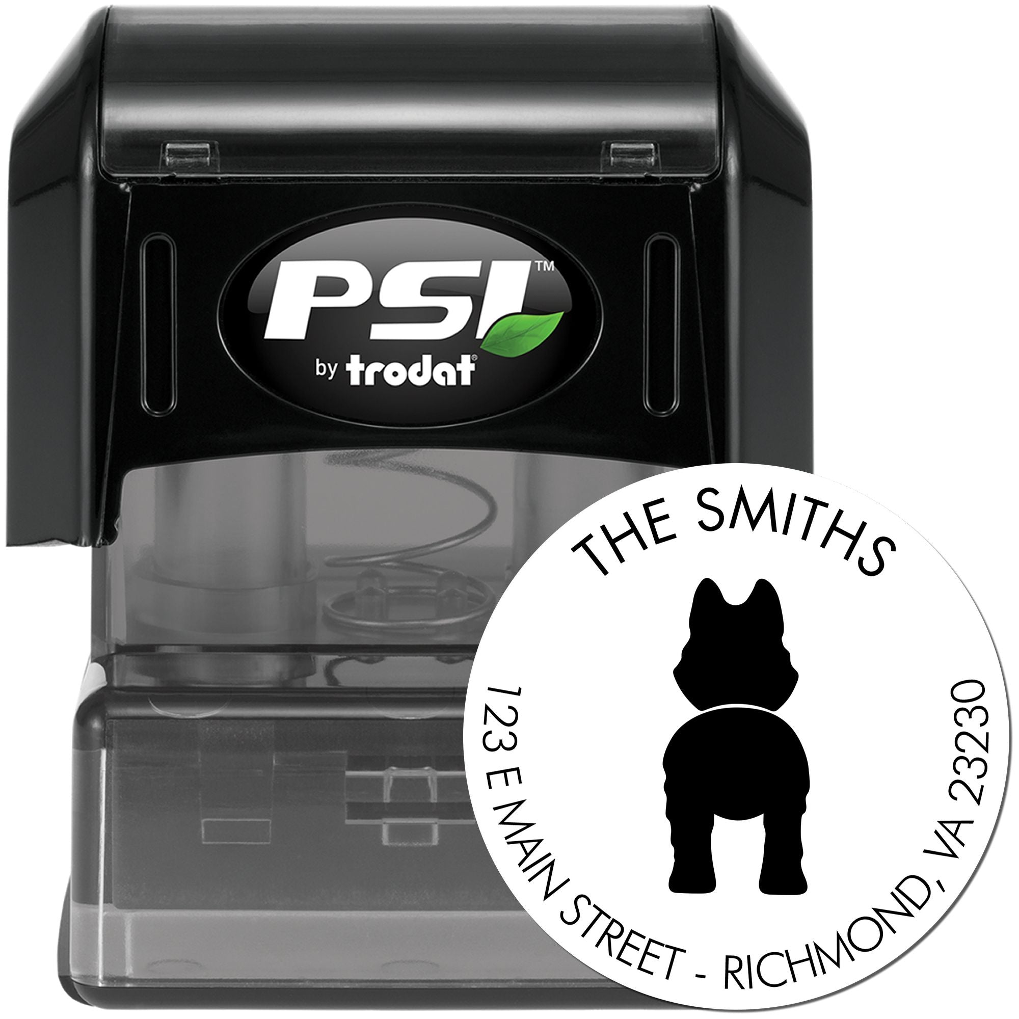 PSI Pre-Inked Husky Name and Address Stamp for Envelopes - Engineer Seal Stamps