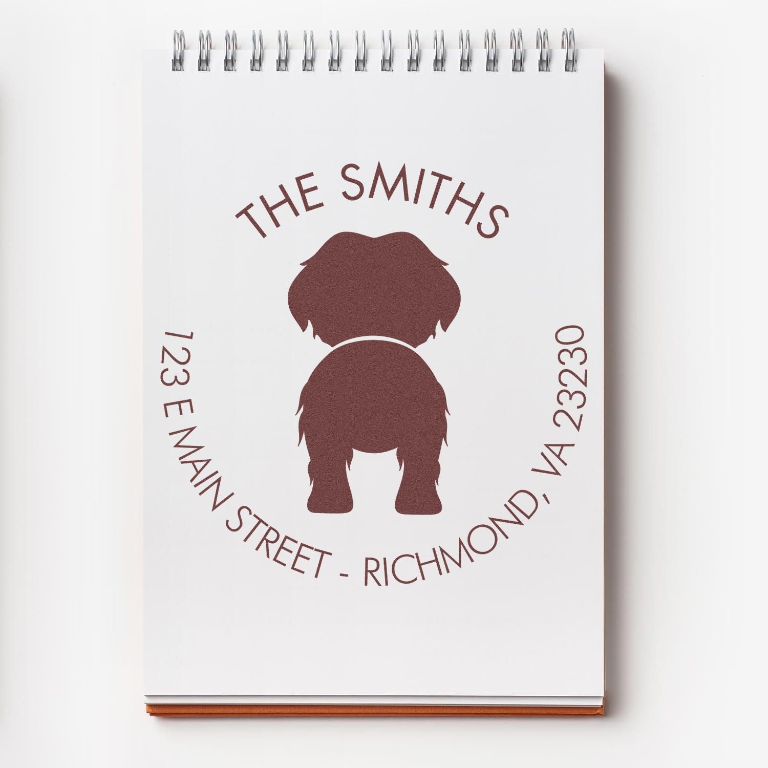 Self-Inking Maltese Custom-Made Name and Address Stamp - Engineer Seal Stamps