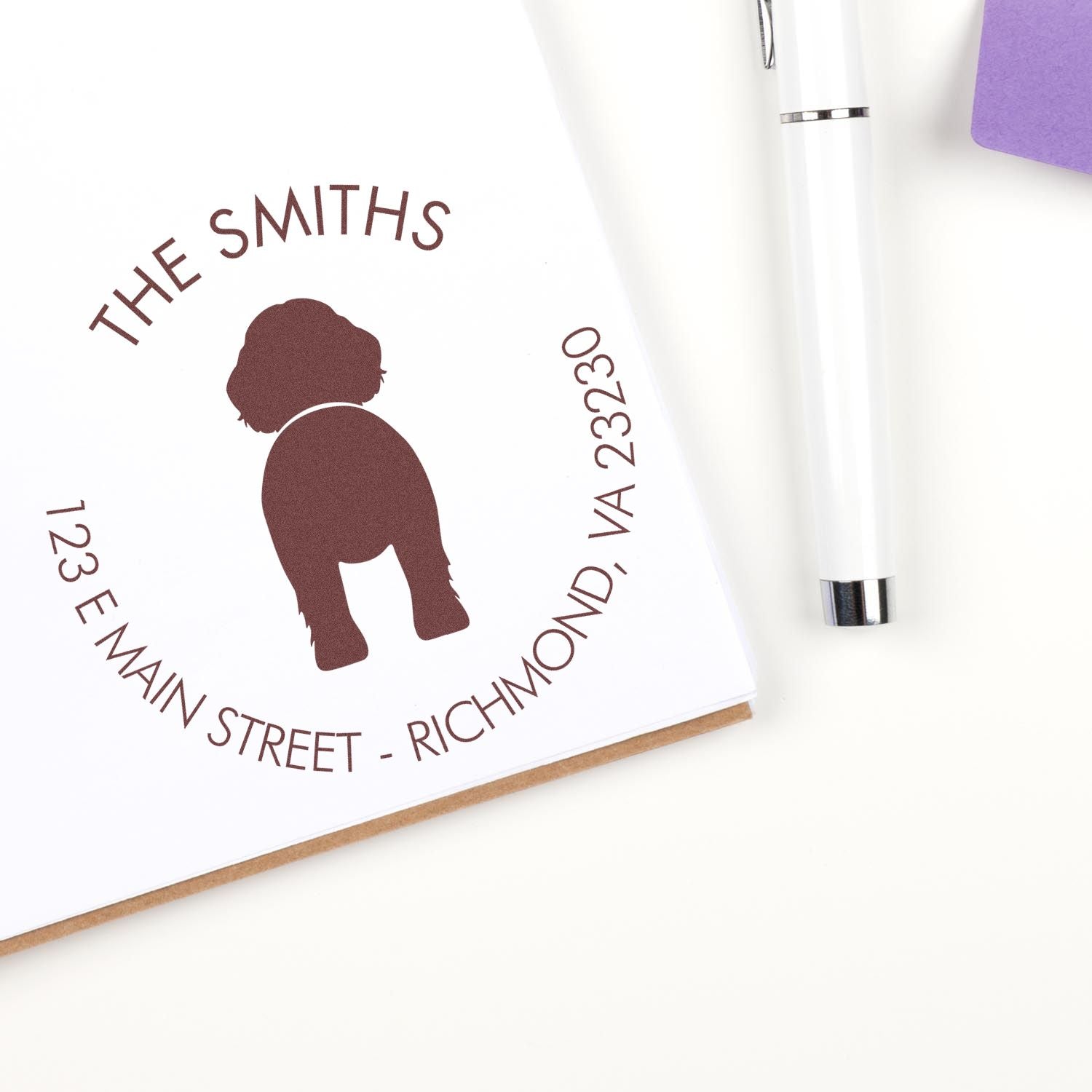 Self-Inking Newfoundland Custom-Made Name and Address Stamp for Envelopes - Engineer Seal Stamps