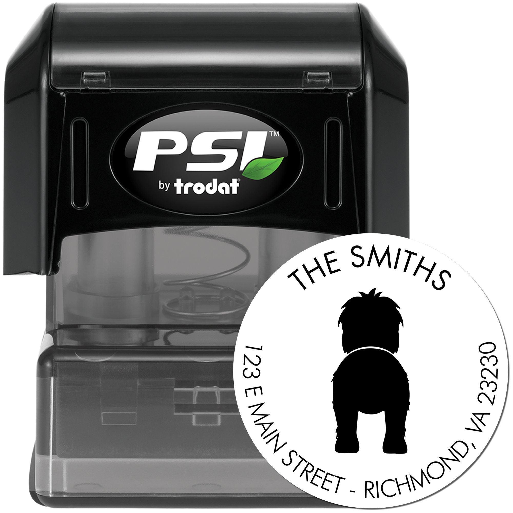 PSI Pre-Inked Old English Sheepdog New Address Stamp for Envelopes - Engineer Seal Stamps