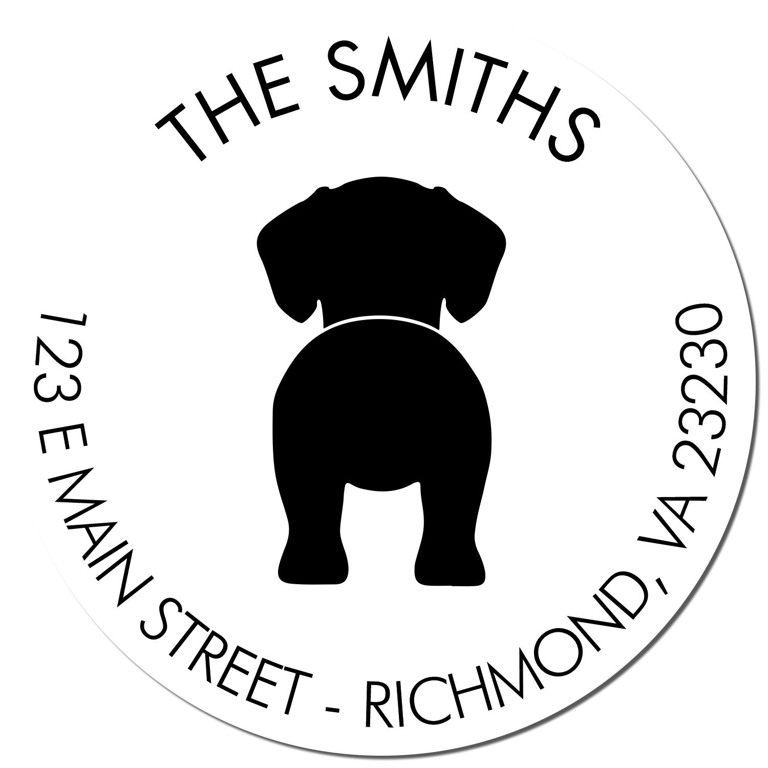 Self-Inking Puggle Custom-Made New Address Stamp for Envelopes - Engineer Seal Stamps