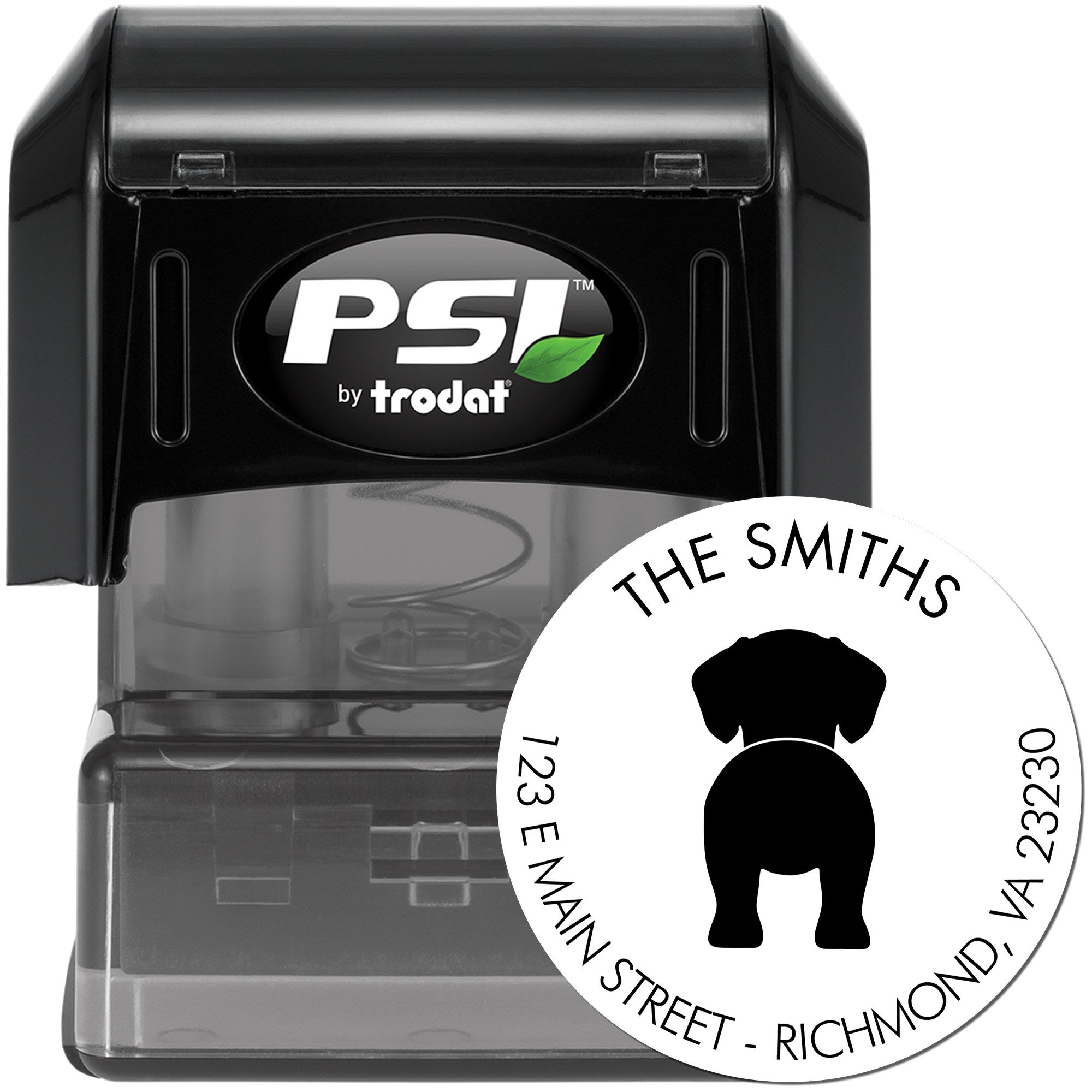 PSI Pre-Inked Puggle New Home Address Stamper - Engineer Seal Stamps