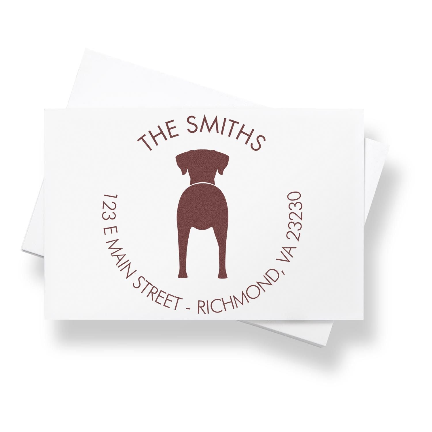 Self-Inking Rhodesian Ridgeback Custom-Made New Address Stamp for Envelopes - Engineer Seal Stamps