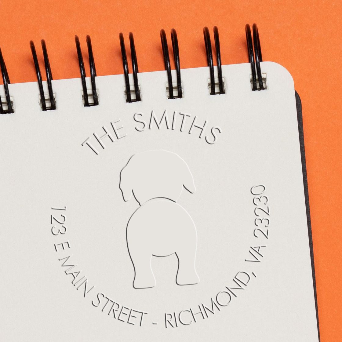 Desk Rottweiler Customizable Name and Address Seal Stamp - Engineer Seal Stamps