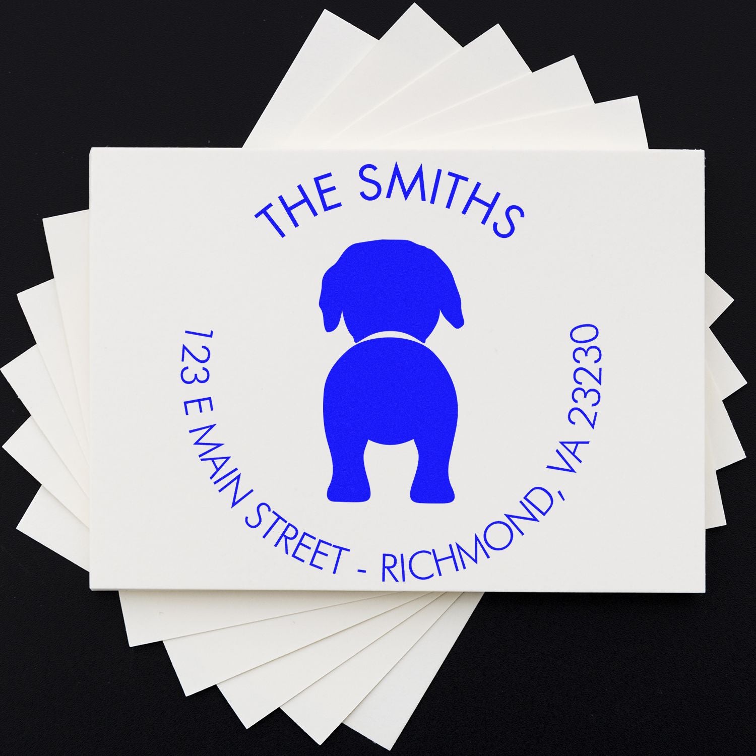 Slim Pre-Inked Rottweiler Customized Mail Address Stamp - Engineer Seal Stamps