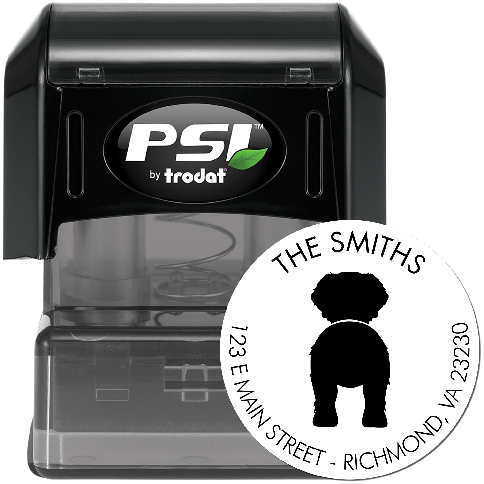 PSI Pre-Inked Saint Bernard Personalizable Stamp - Engineer Seal Stamps