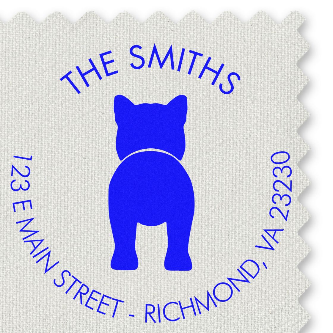 PSI Pre-Inked Shiba Inu Personalizable Stamp for Envelopes - Engineer Seal Stamps