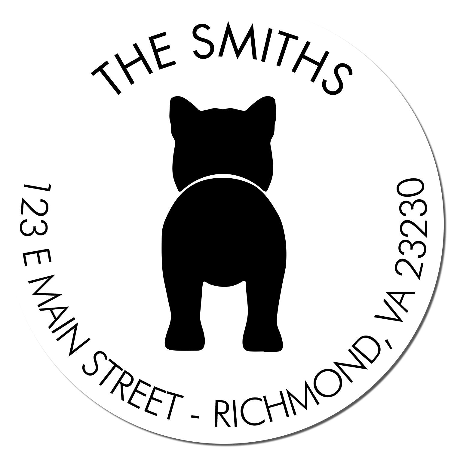 PSI Pre-Inked Shiba Inu Personalizable Stamp for Envelopes - Engineer Seal Stamps