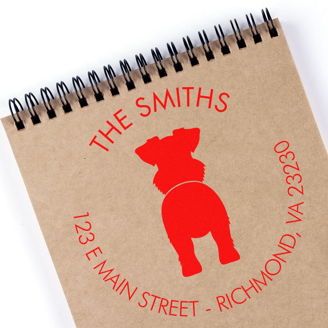 PSI Pre-Inked Standard Schnauzer Personalizable Stamper - Engineer Seal Stamps