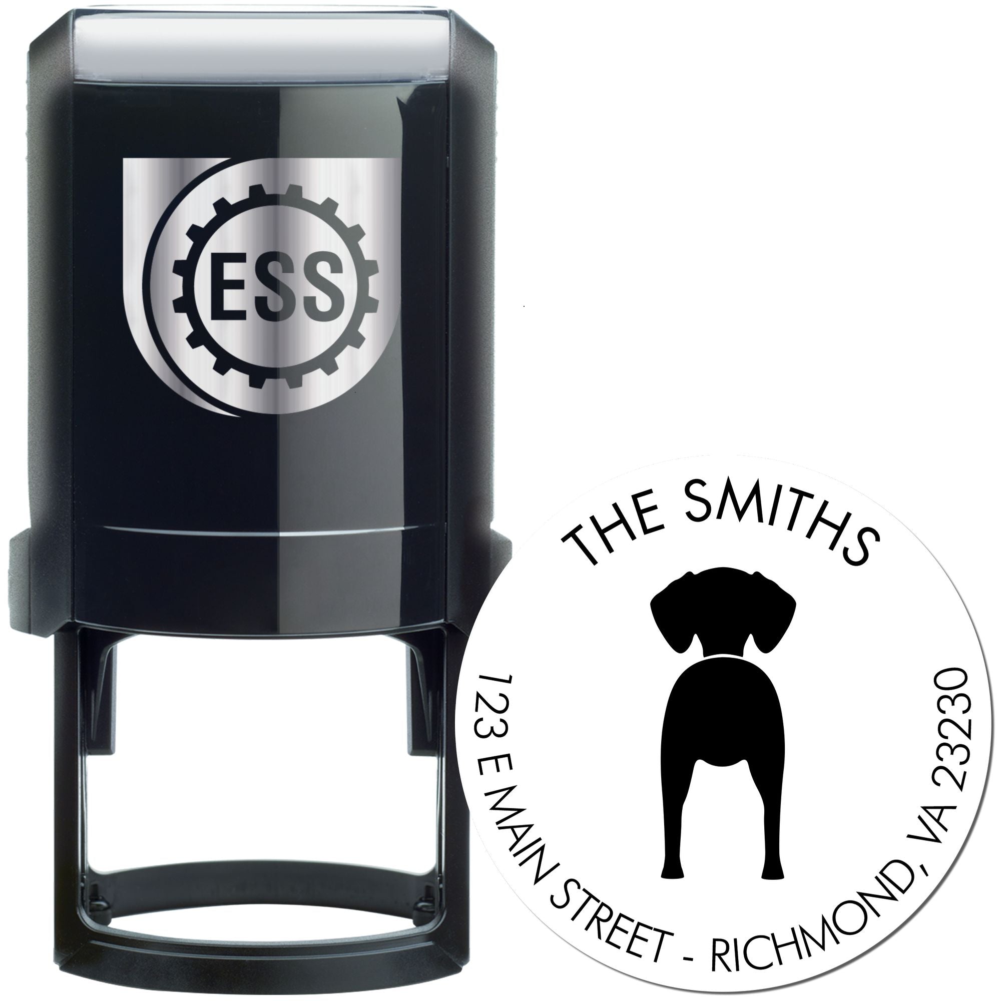 Self-Inking Vizsla Custom-Made Pet Address Stamper - Engineer Seal Stamps