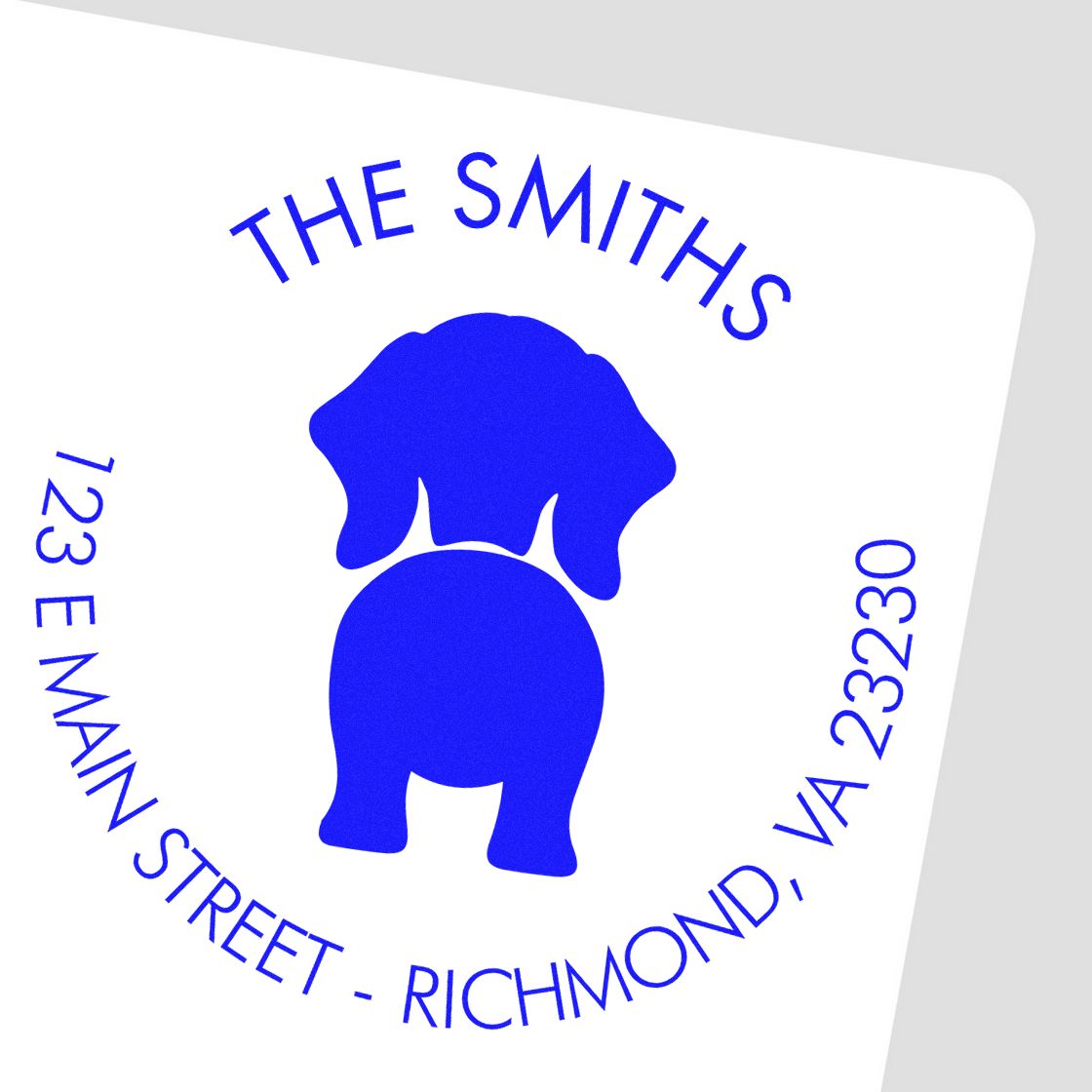 PSI Pre-Inked Wiener Personalizable Address Label Stamp for Envelopes - Engineer Seal Stamps