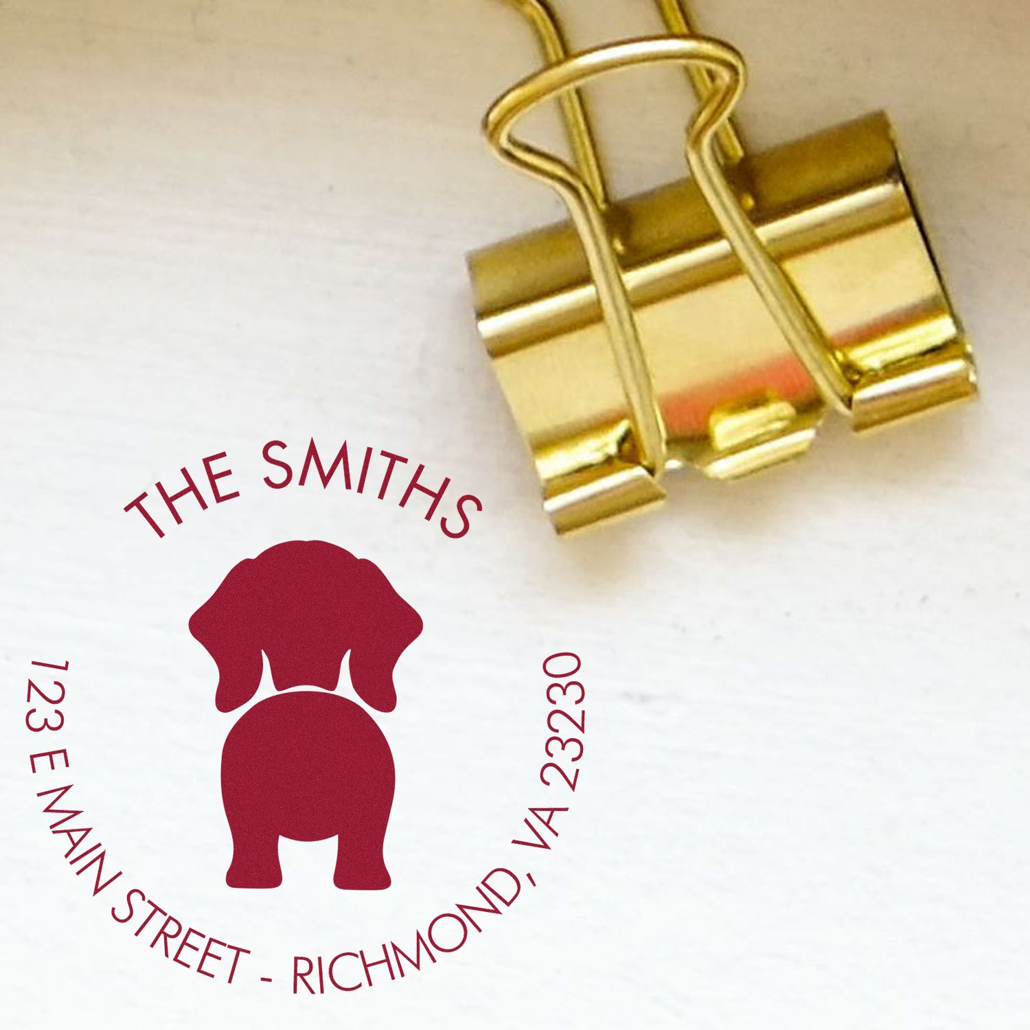 Slim Pre-Inked Wiener Customized Address Return Stamp - Engineer Seal Stamps