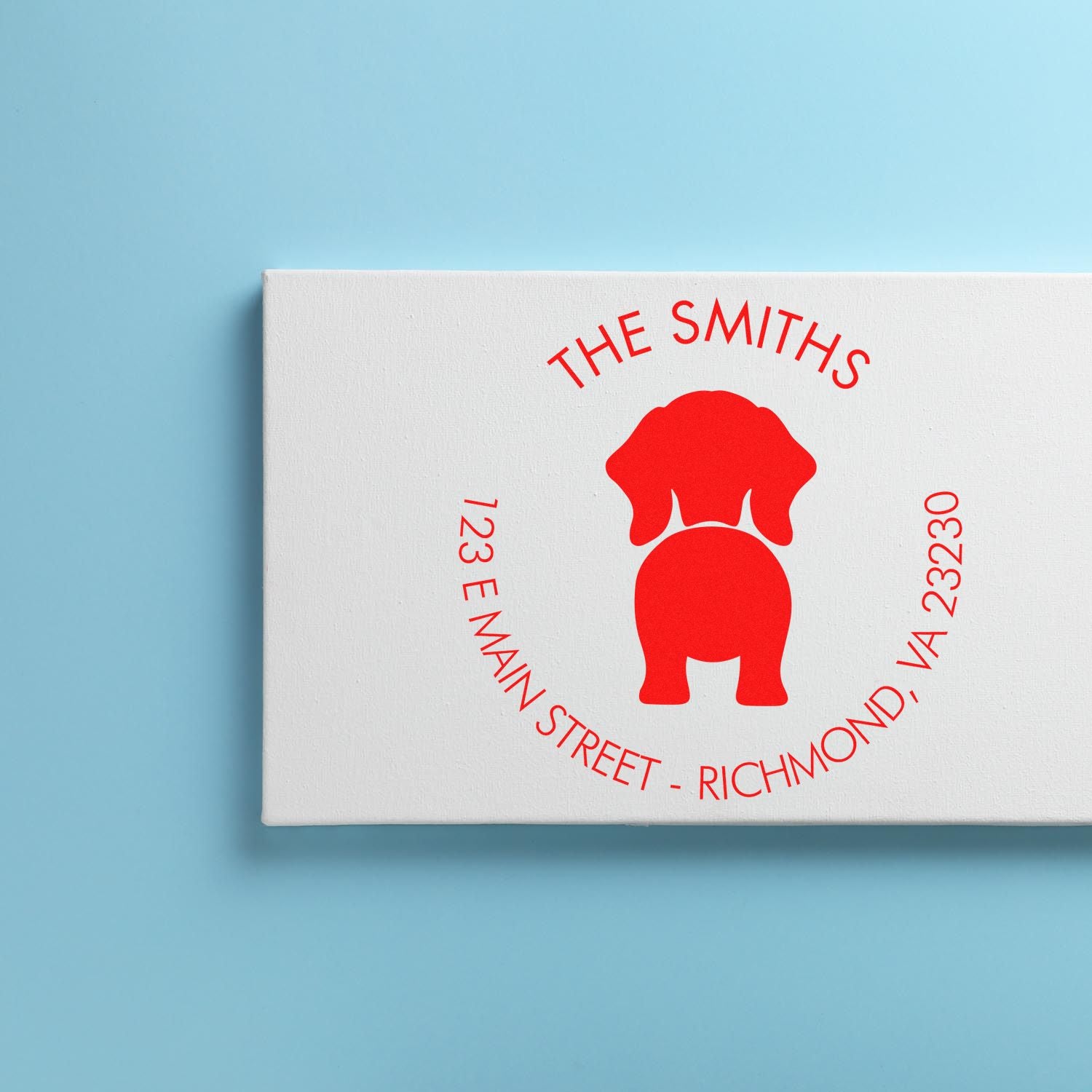 PSI Pre-Inked Wiener Personalizable Address Label Stamp for Envelopes - Engineer Seal Stamps