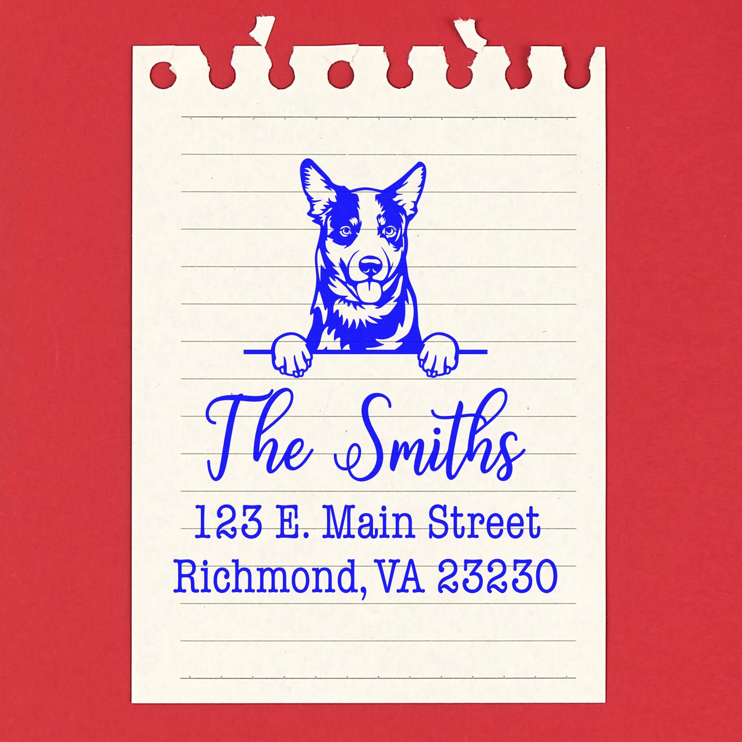 Slim Pre-Inked Australian Cattle Customized Return Address Rubber Stamp - Engineer Seal Stamps