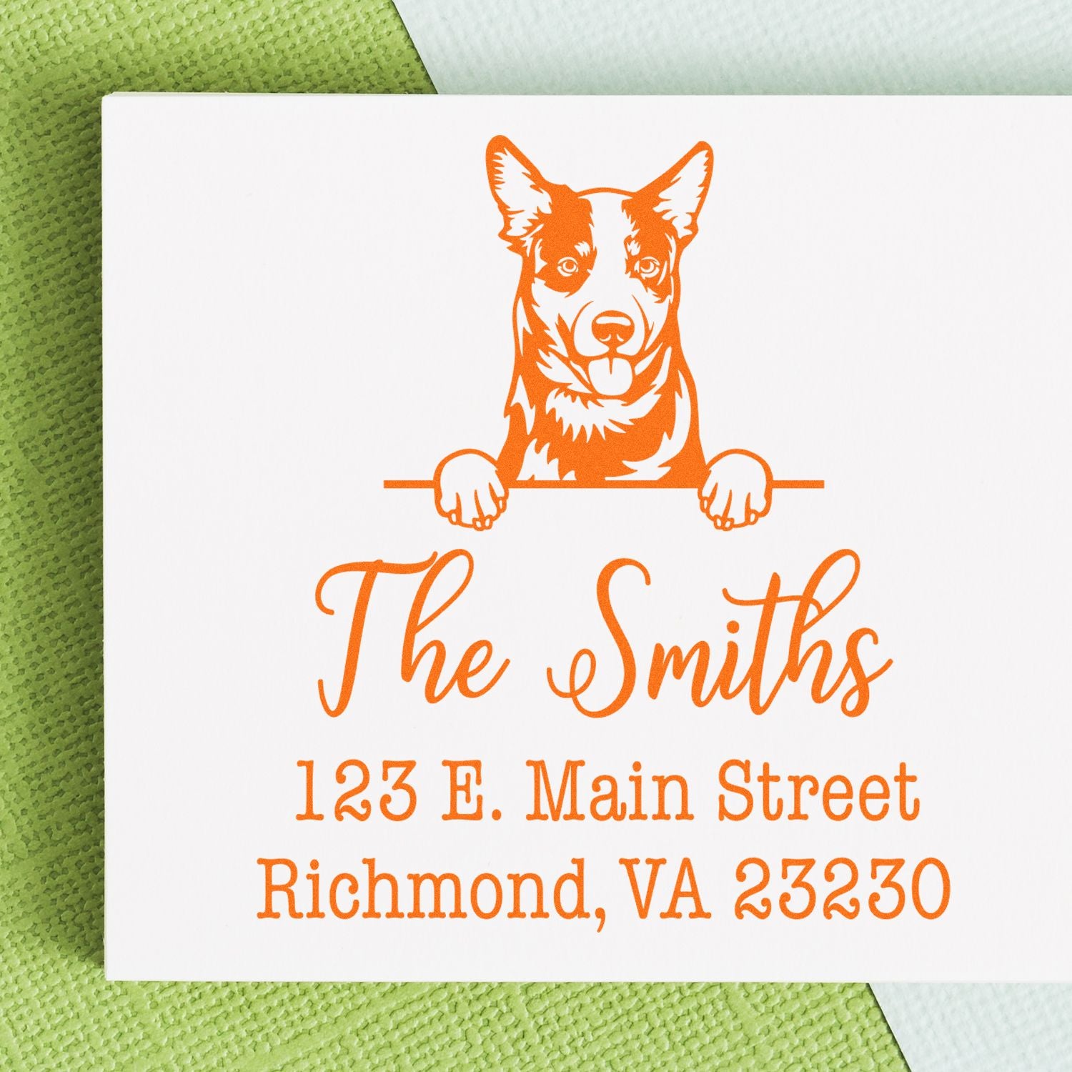 Slim Pre-Inked Australian Cattle Customized Return Address Rubber Stamp - Engineer Seal Stamps