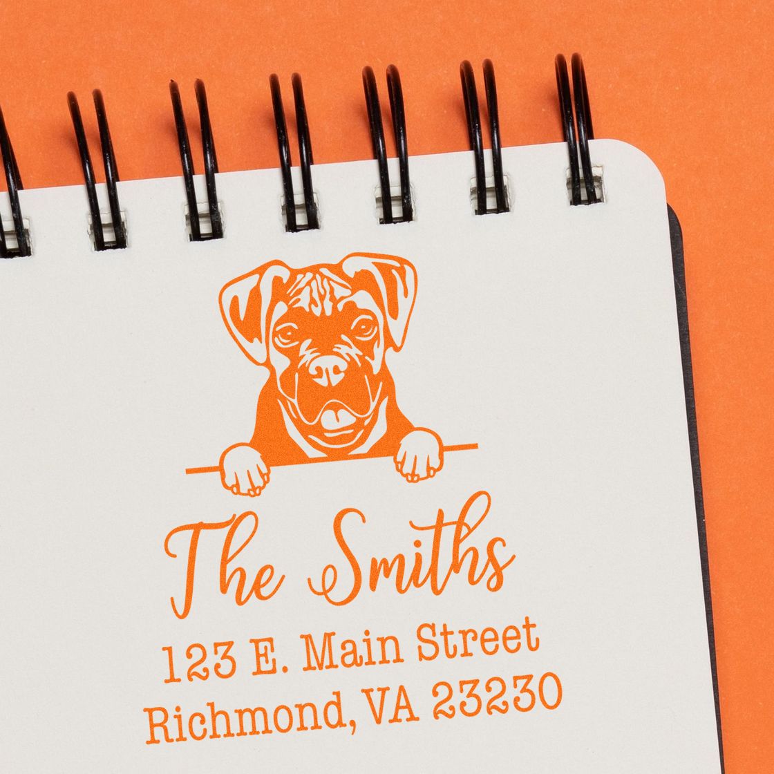 PSI Pre-Inked Boxer Personalizable Address Stamp for Envelopes - Engineer Seal Stamps