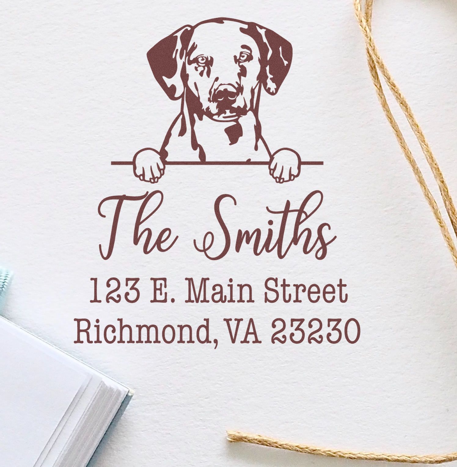 Self-Inking Dalmatian Dog Return Address Stamp for Envelopes - Engineer Seal Stamps