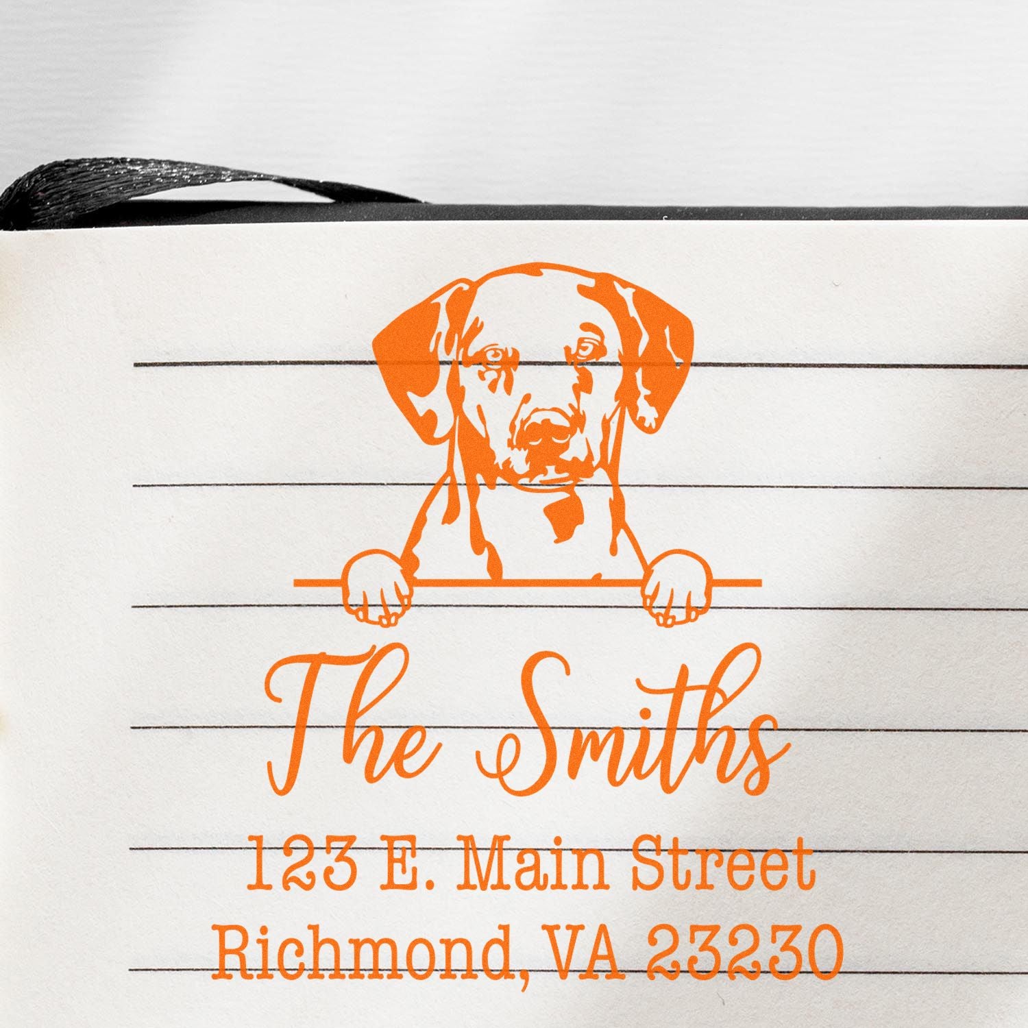 Self-Inking Dalmatian Dog Return Address Stamp for Envelopes - Engineer Seal Stamps